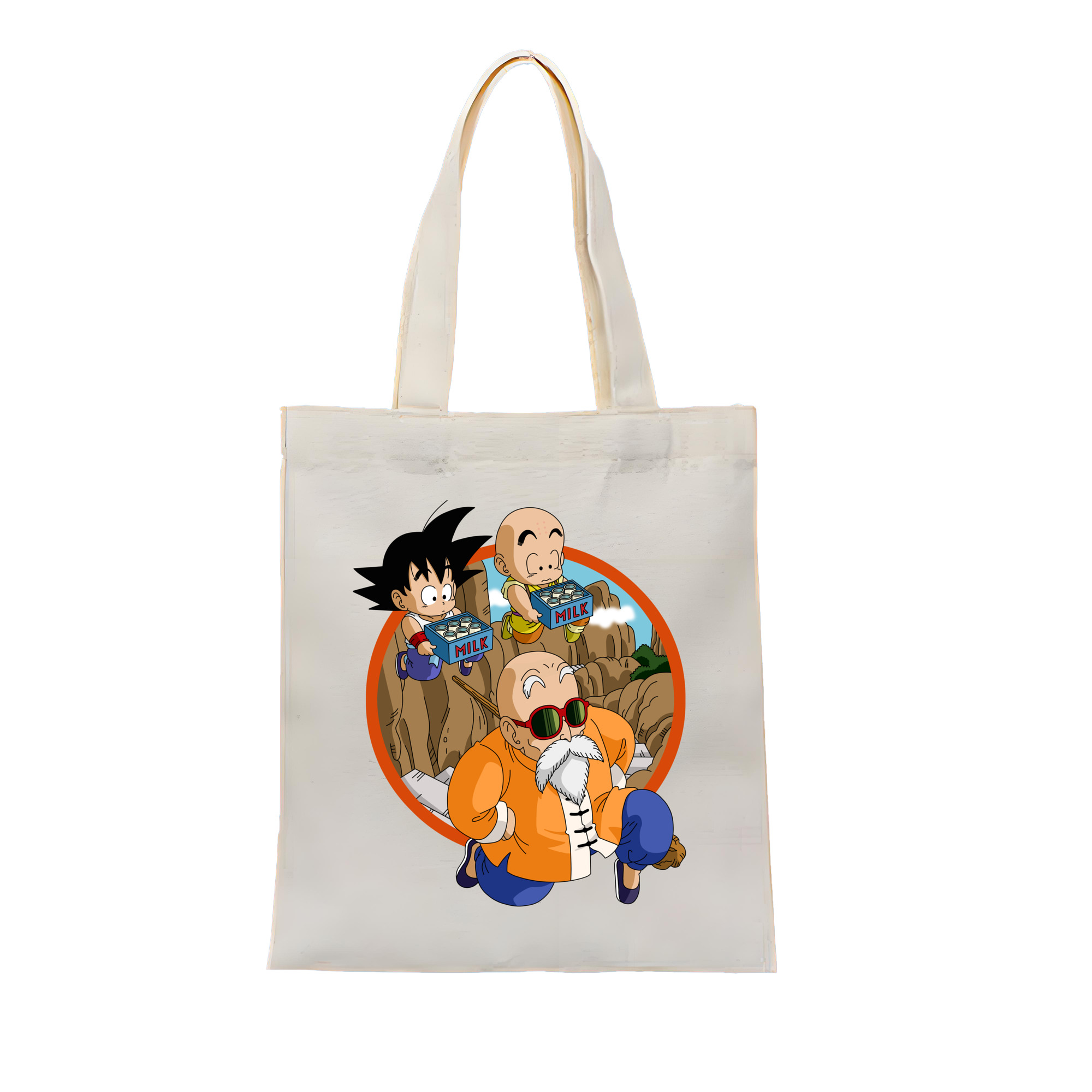 （画像用） ドラゴンボール 亀仙人（かめせんにん） DRAGON BALL Master Roshi Kame Sennin 縦型キャンバス生地手提げバッグ　トートバッグ