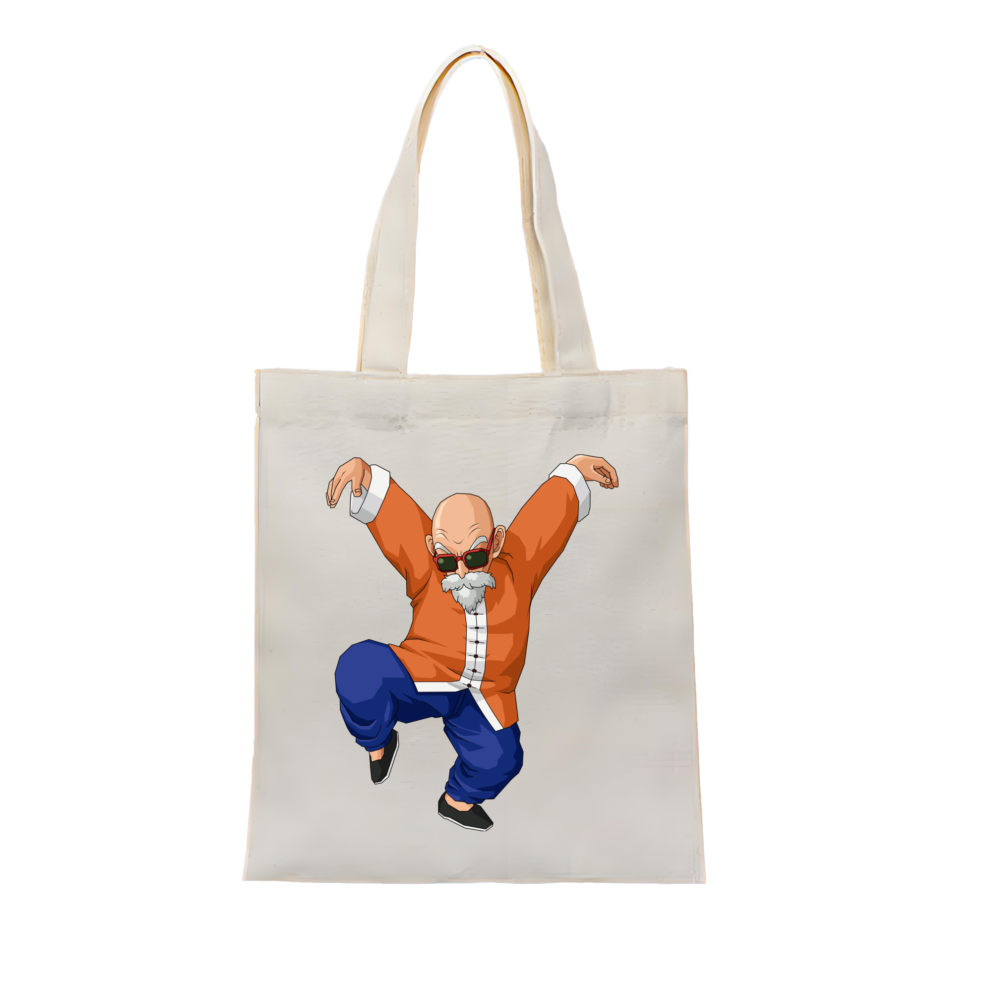 （画像用） ドラゴンボール 亀仙人（かめせんにん） DRAGON BALL Master Roshi Kame Sennin 縦型キャンバス生地手提げバッグ　トートバッグ