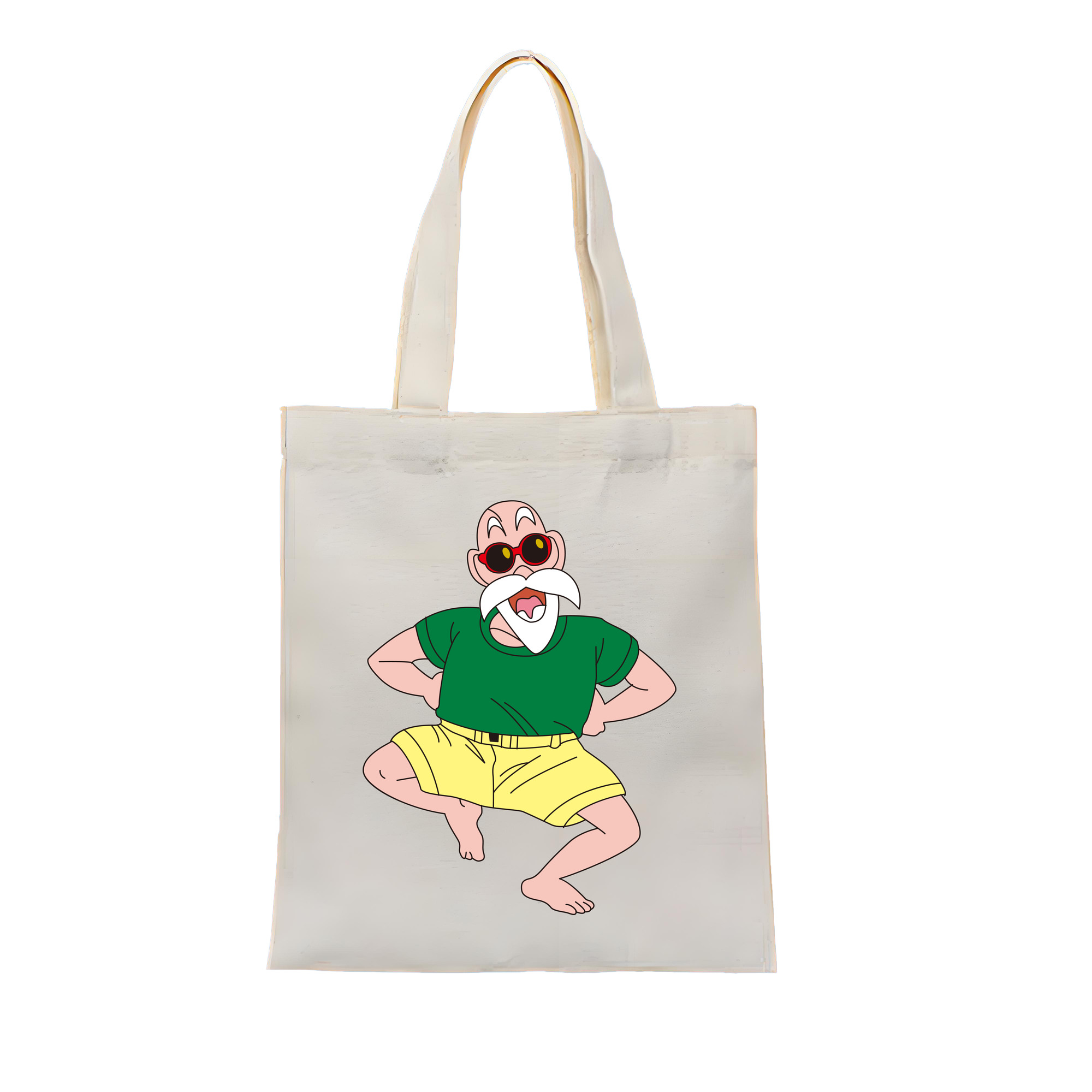（画像用） ドラゴンボール 亀仙人（かめせんにん） DRAGON BALL Master Roshi Kame Sennin 縦型キャンバス生地手提げバッグ　トートバッグ