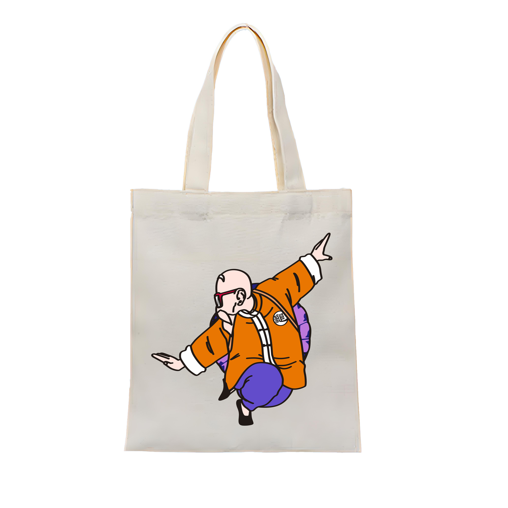 （画像用） ドラゴンボール 亀仙人（かめせんにん） DRAGON BALL Master Roshi Kame Sennin 縦型キャンバス生地手提げバッグ　トートバッグ