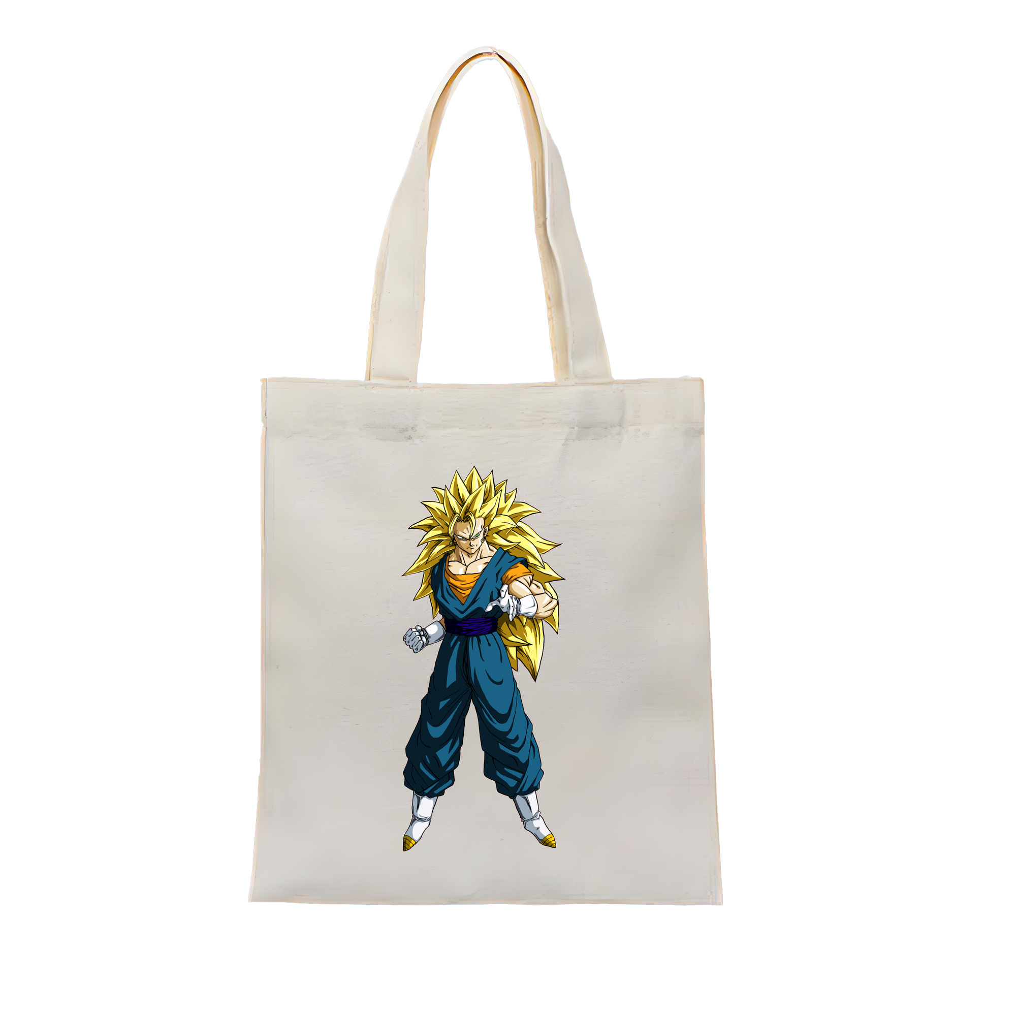 （画像用） ドラゴンボール ベジット DRAGON BALL Vegetto 縦型キャンバス生地手提げバッグ　トートバッグ
