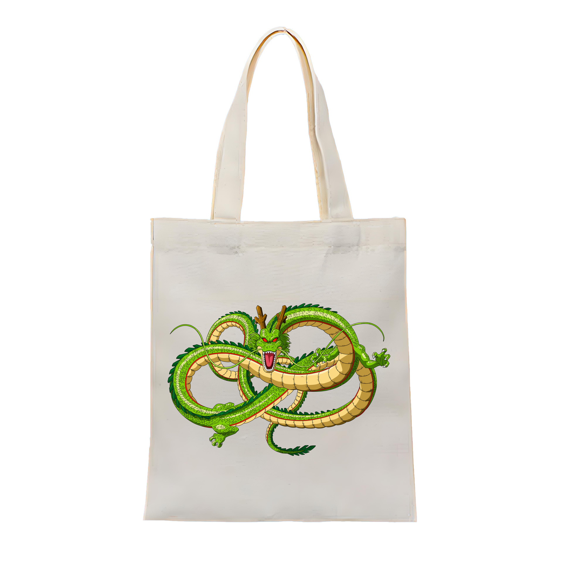 （画像用） ドラゴンボール 神龍 シェンロン DRAGON BALL Shenron 縦型キャンバス生地手提げバッグ　トートバッグ
