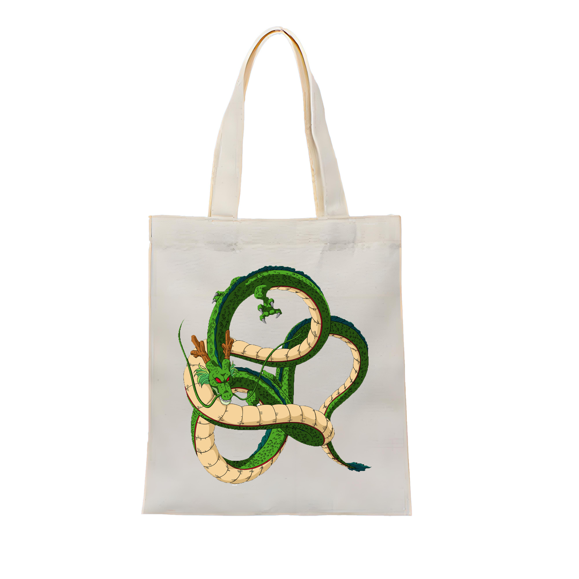 （画像用） ドラゴンボール 神龍 シェンロン DRAGON BALL Shenron 縦型キャンバス生地手提げバッグ　トートバッグ