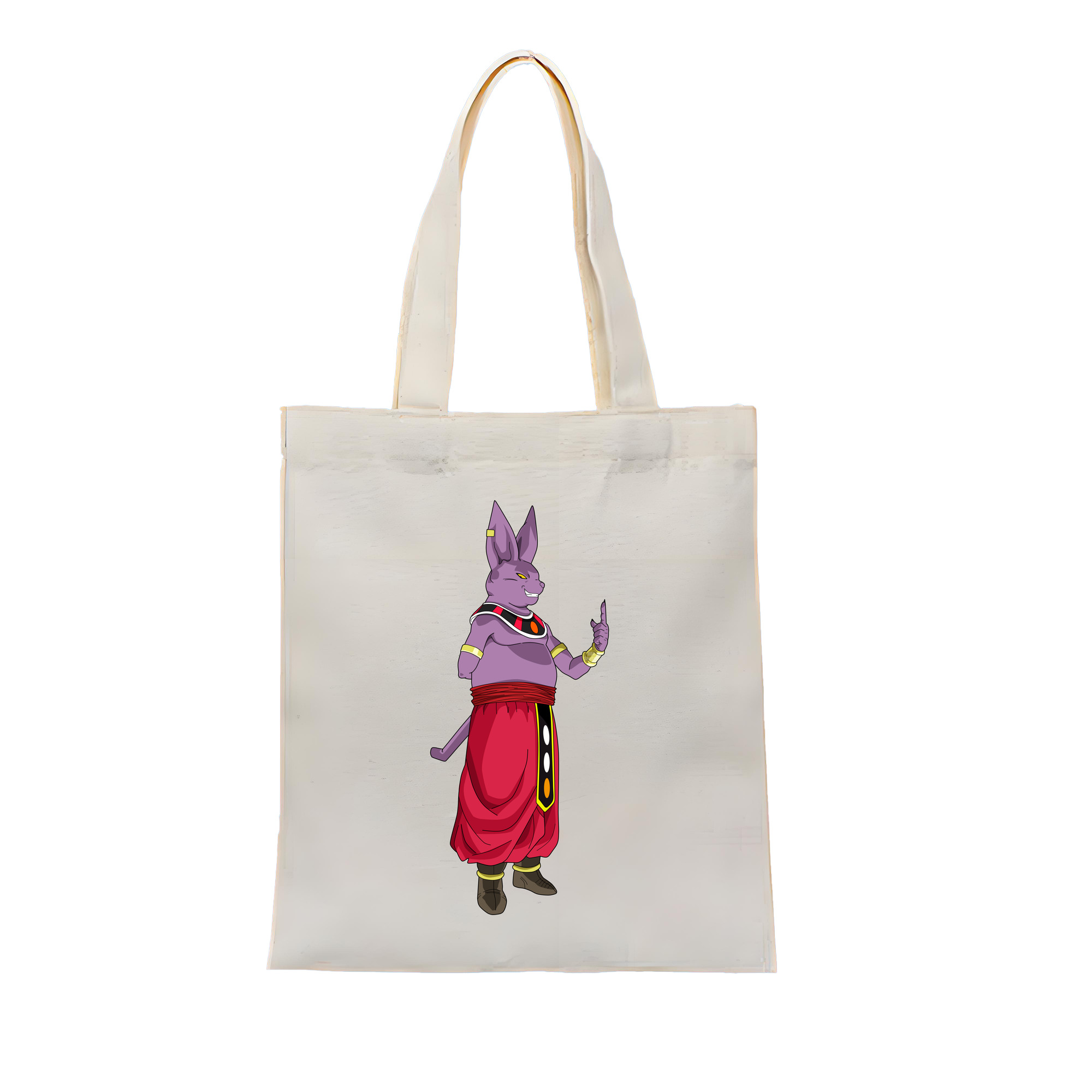 （画像用） ドラゴンボール シャンパ DRAGON BALL Champa 縦型キャンバス生地手提げバッグ　トートバッグ