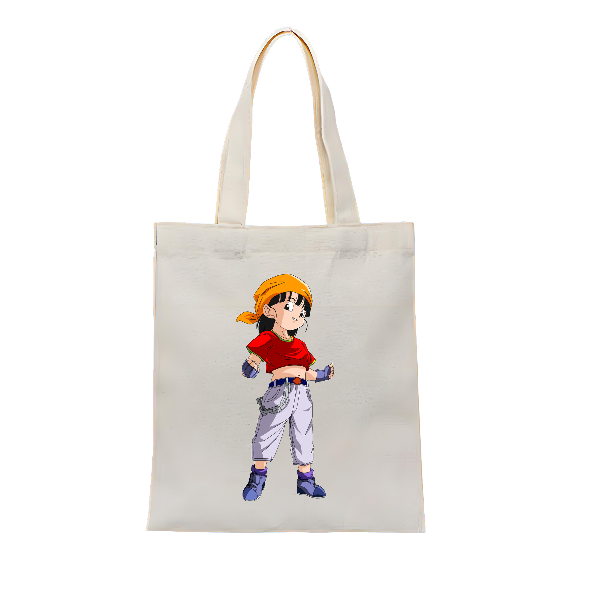 （画像用） ドラゴンボール パン DRAGON BALL Pan 縦型キャンバス生地手提げバッグ　トートバッグ