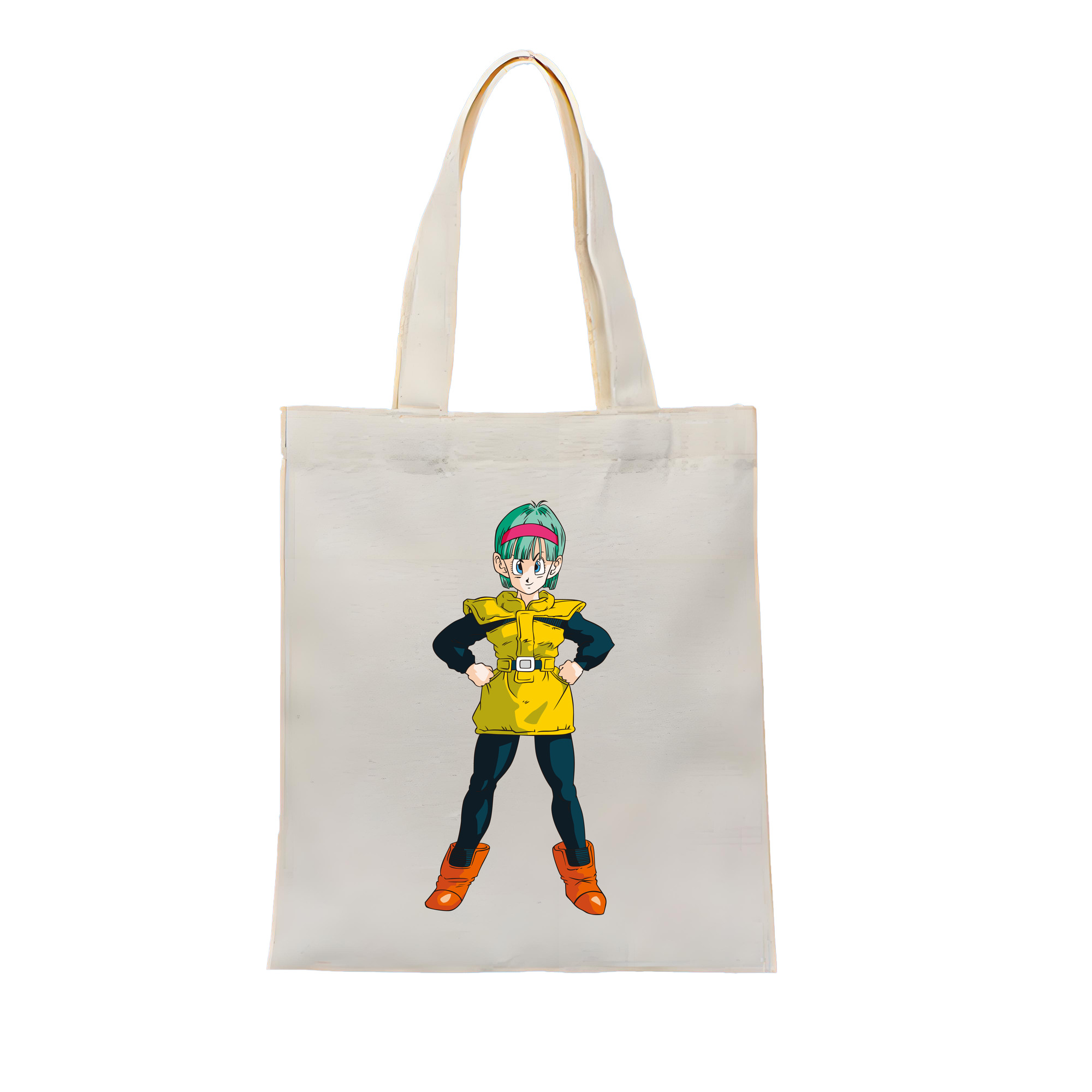 （画像用） ドラゴンボール ブルマ DRAGON BALL Bulma 縦型キャンバス生地手提げバッグ　トートバッグ