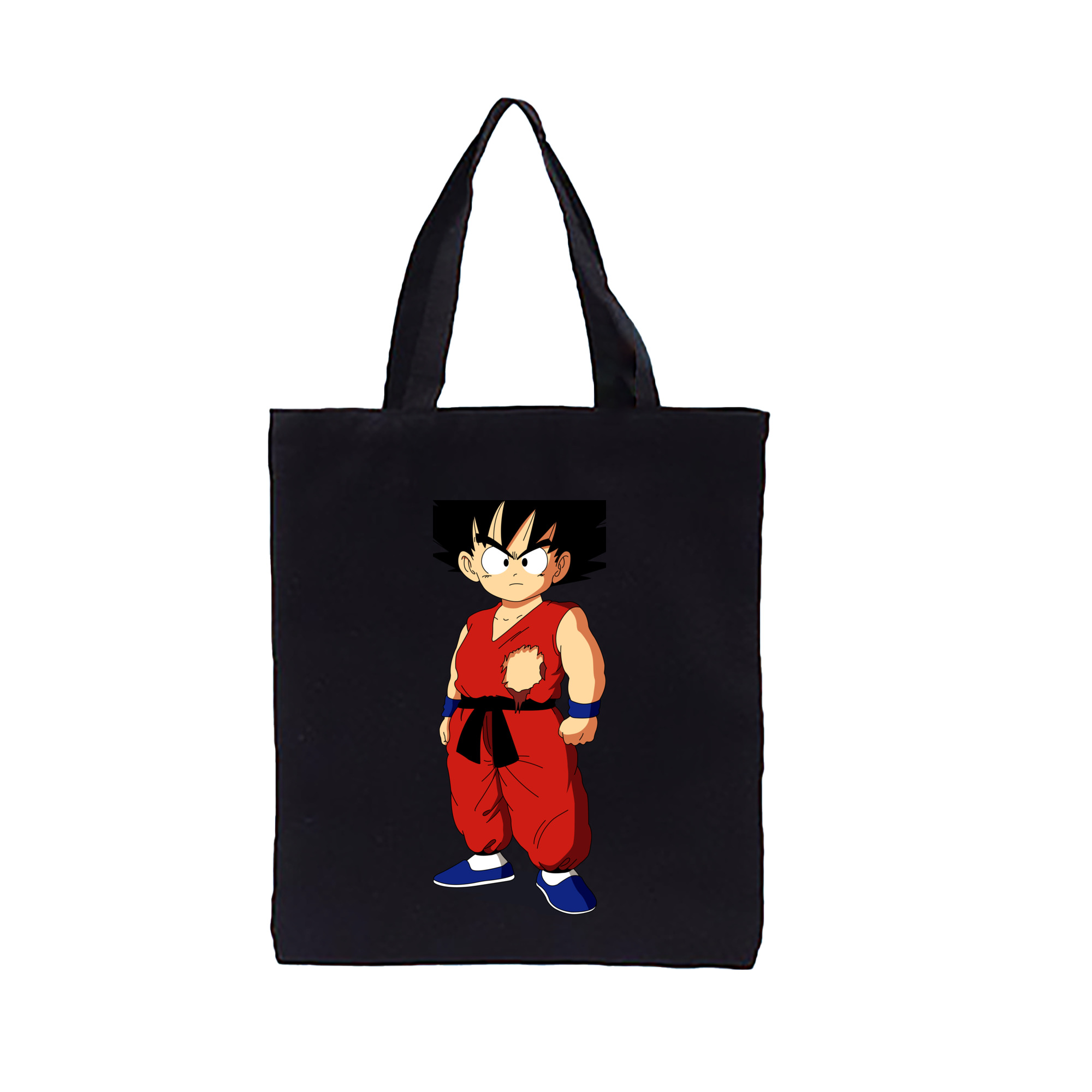 （画像用） ドラゴンボール 孫悟空（そん ごくう）Son Goku カカロット DRAGON BALL Kakarotto 縦型キャンバス生地手提げバッグ　トートバッグ