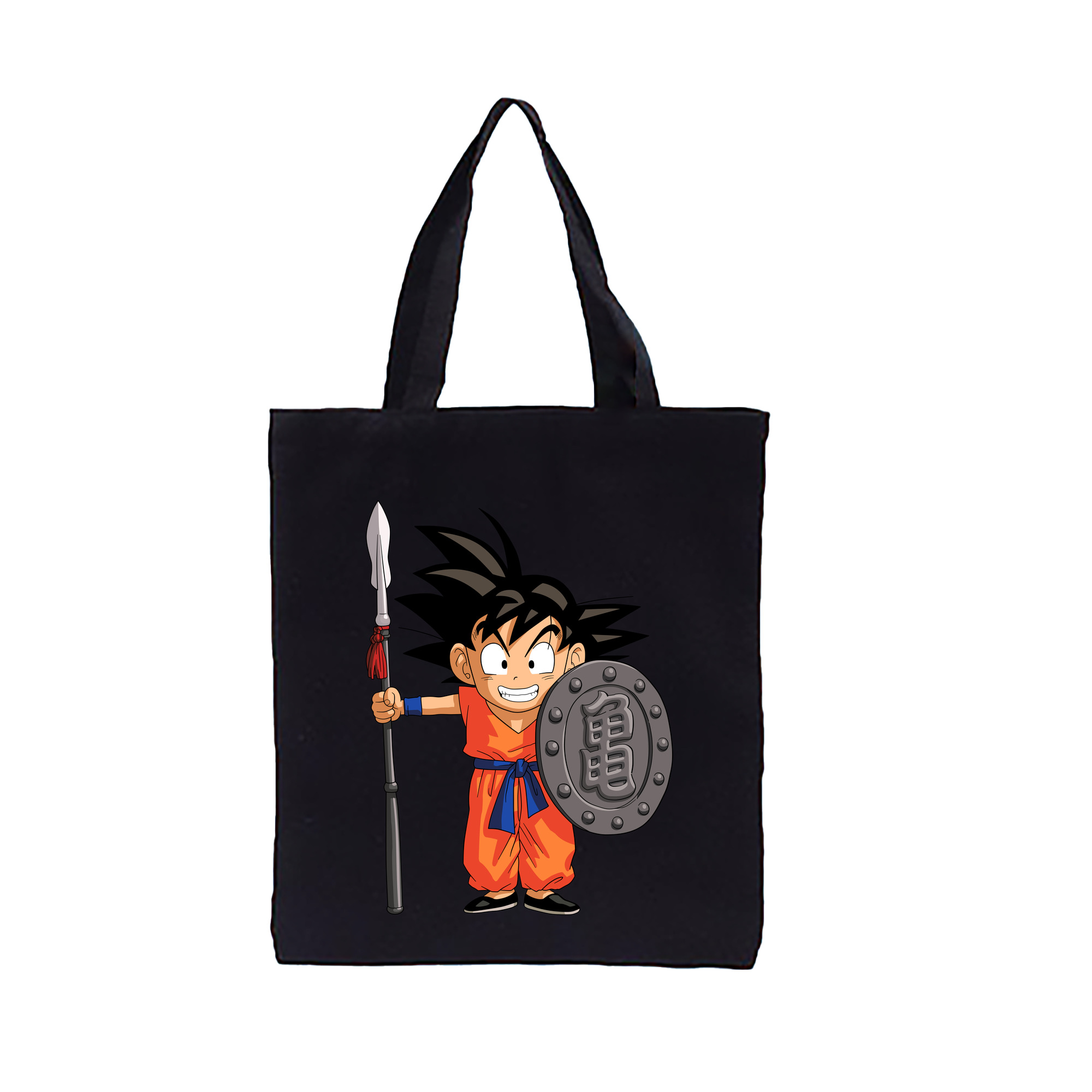 （画像用） ドラゴンボール 孫悟空（そん ごくう）Son Goku カカロット DRAGON BALL Kakarotto 縦型キャンバス生地手提げバッグ　トートバッグ
