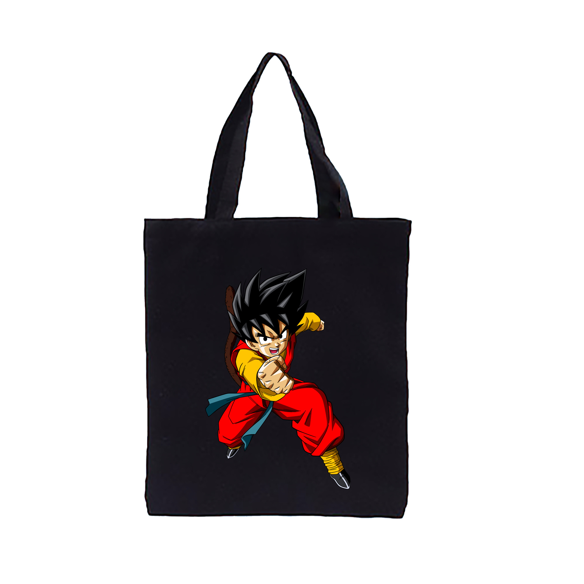 （画像用） ドラゴンボール 孫悟空（そん ごくう）Son Goku カカロット DRAGON BALL Kakarotto 縦型キャンバス生地手提げバッグ　トートバッグ