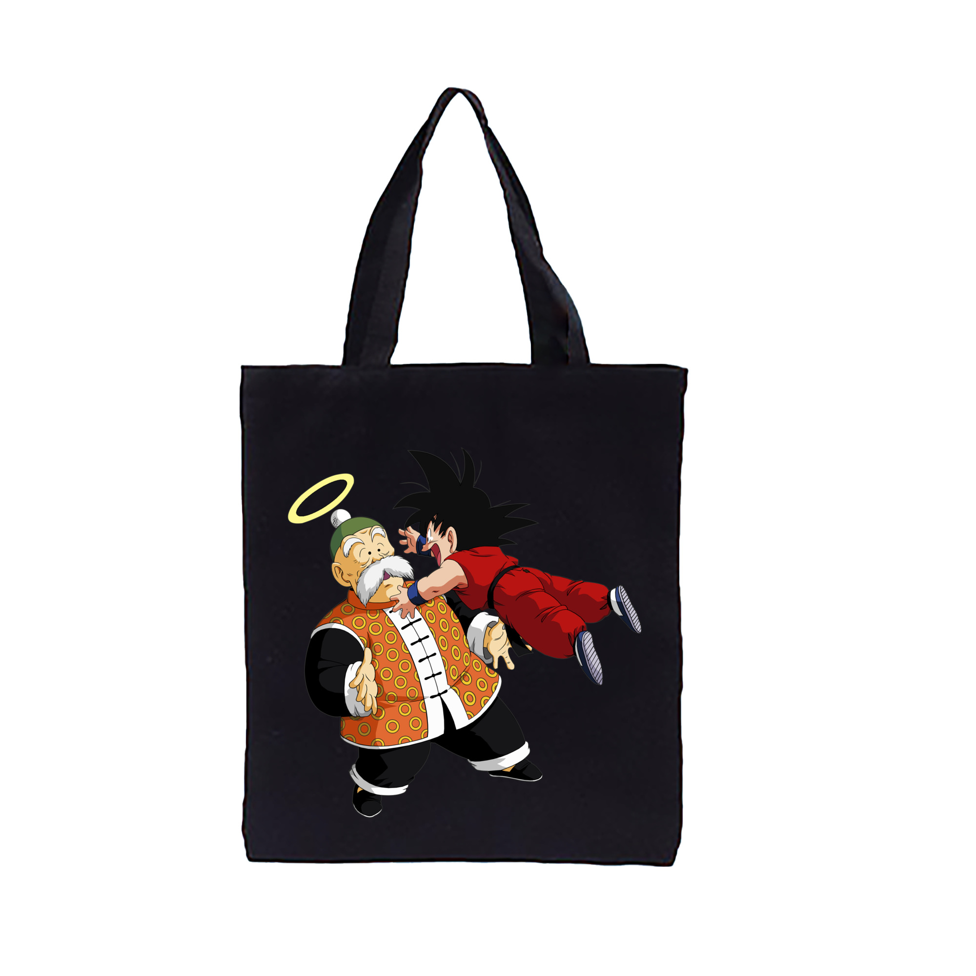 （画像用） ドラゴンボール 孫悟空（そん ごくう）Son Goku カカロット DRAGON BALL Kakarotto 縦型キャンバス生地手提げバッグ　トートバッグ