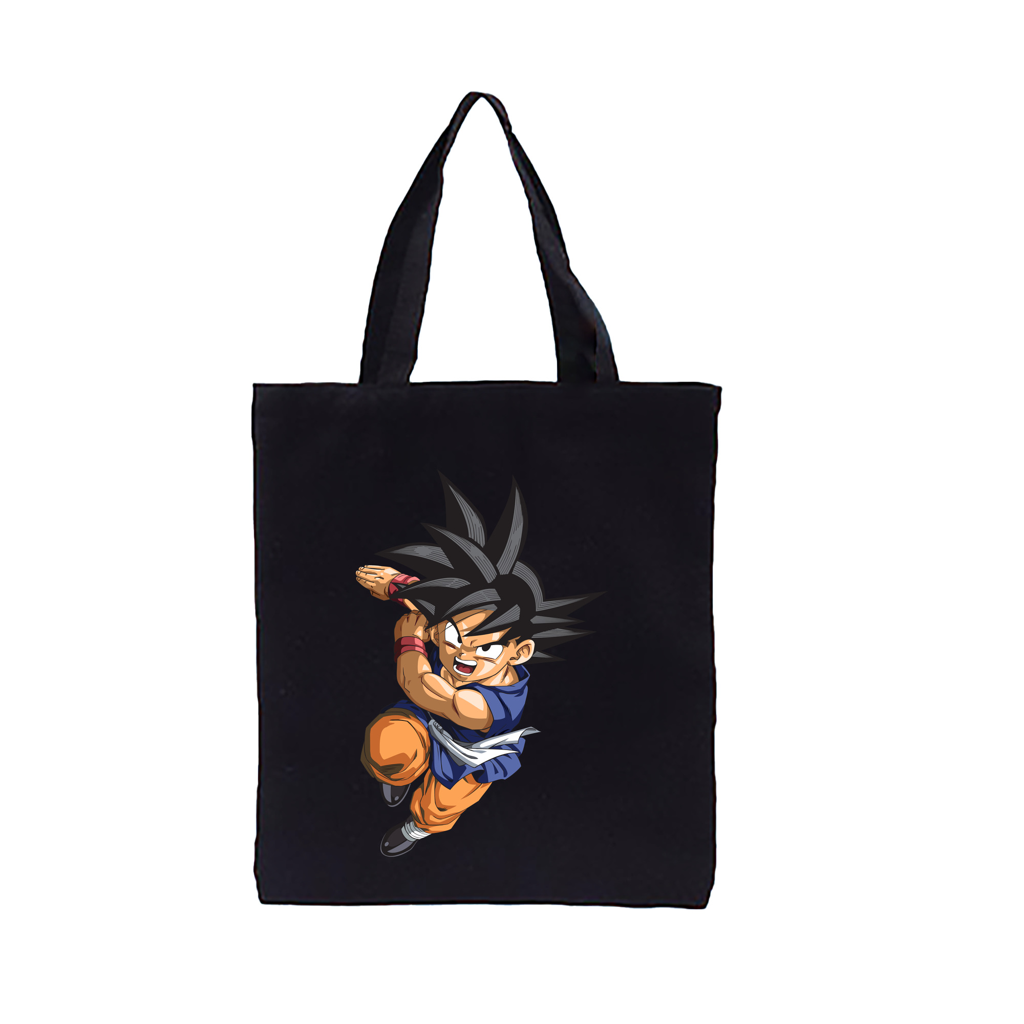 （画像用） ドラゴンボール 孫悟空（そん ごくう）Son Goku カカロット DRAGON BALL Kakarotto 縦型キャンバス生地手提げバッグ　トートバッグ