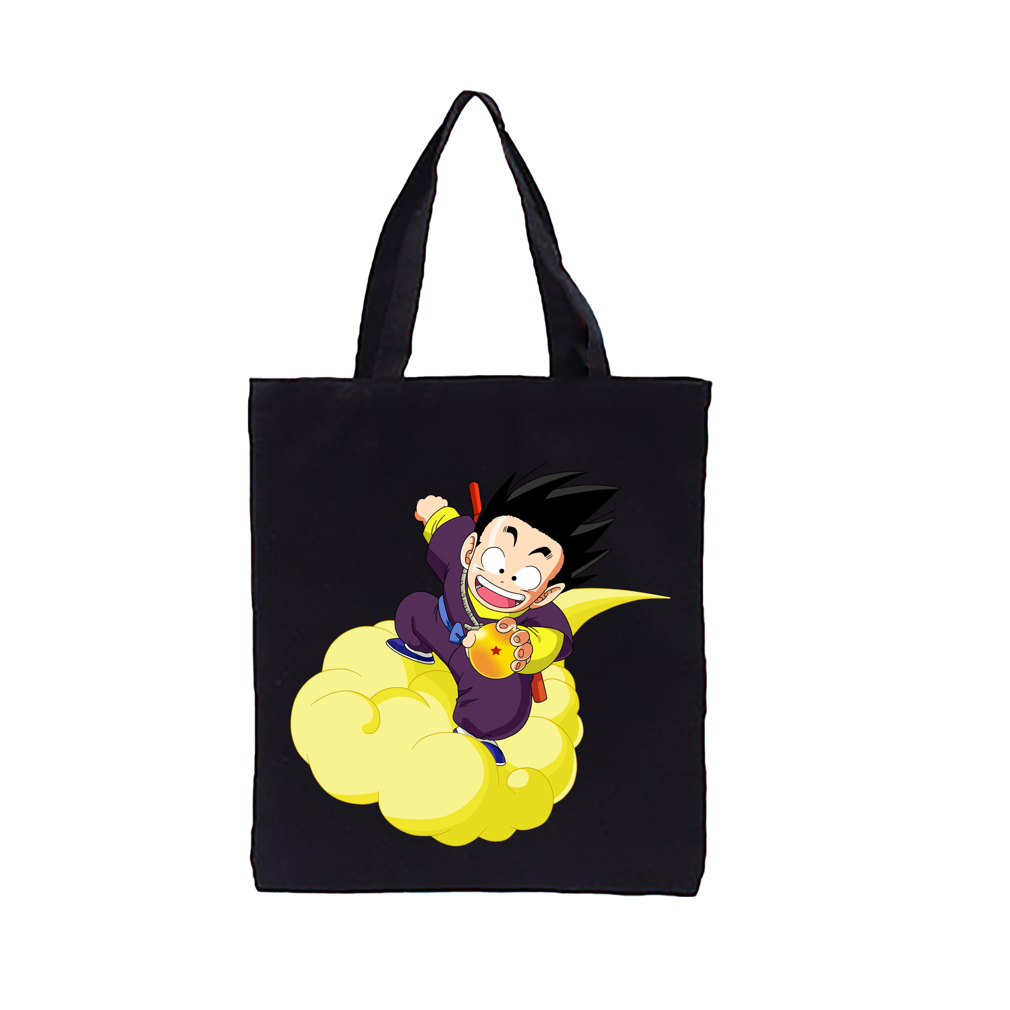 （画像用） ドラゴンボール 孫悟空（そん ごくう）Son Goku カカロット DRAGON BALL Kakarotto 縦型キャンバス生地手提げバッグ　トートバッグ