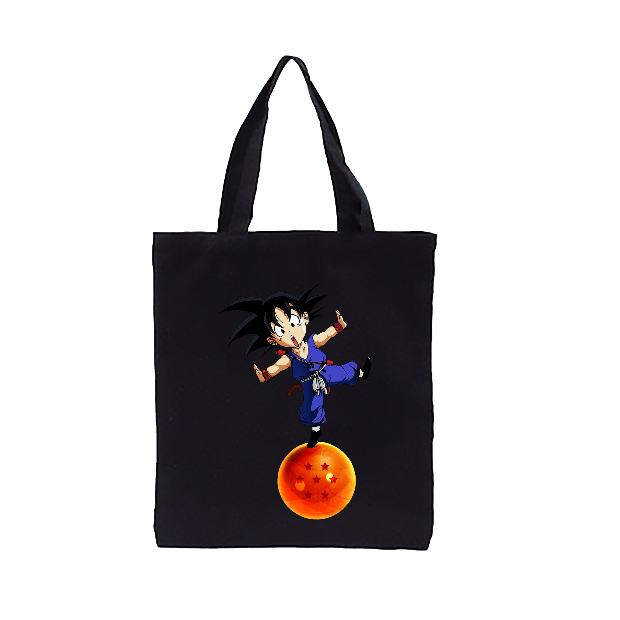（画像用） ドラゴンボール 孫悟空（そん ごくう）Son Goku カカロット DRAGON BALL Kakarotto 縦型キャンバス生地手提げバッグ　トートバッグ
