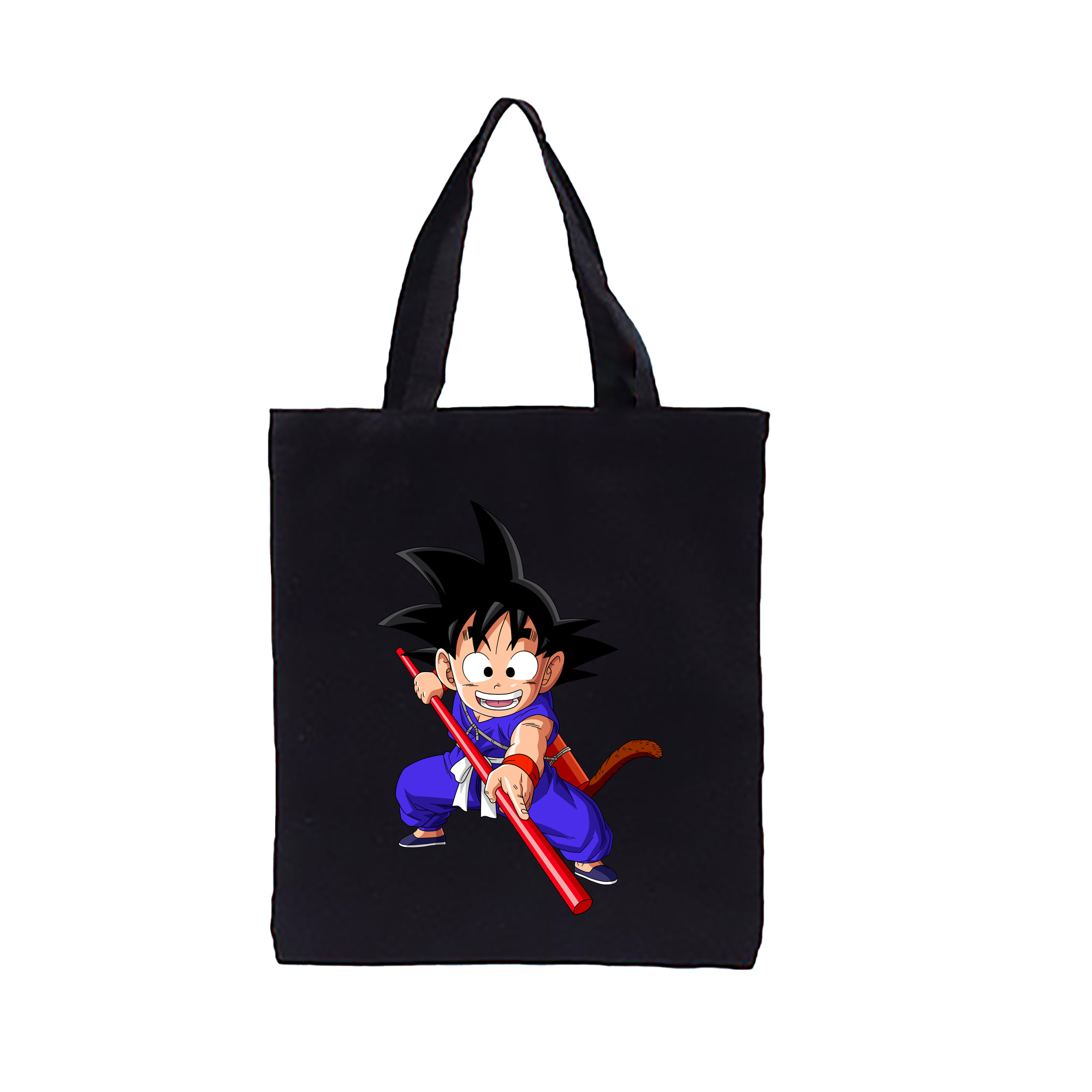 （画像用） ドラゴンボール 孫悟空（そん ごくう）Son Goku カカロット DRAGON BALL Kakarotto 縦型キャンバス生地手提げバッグ　トートバッグ