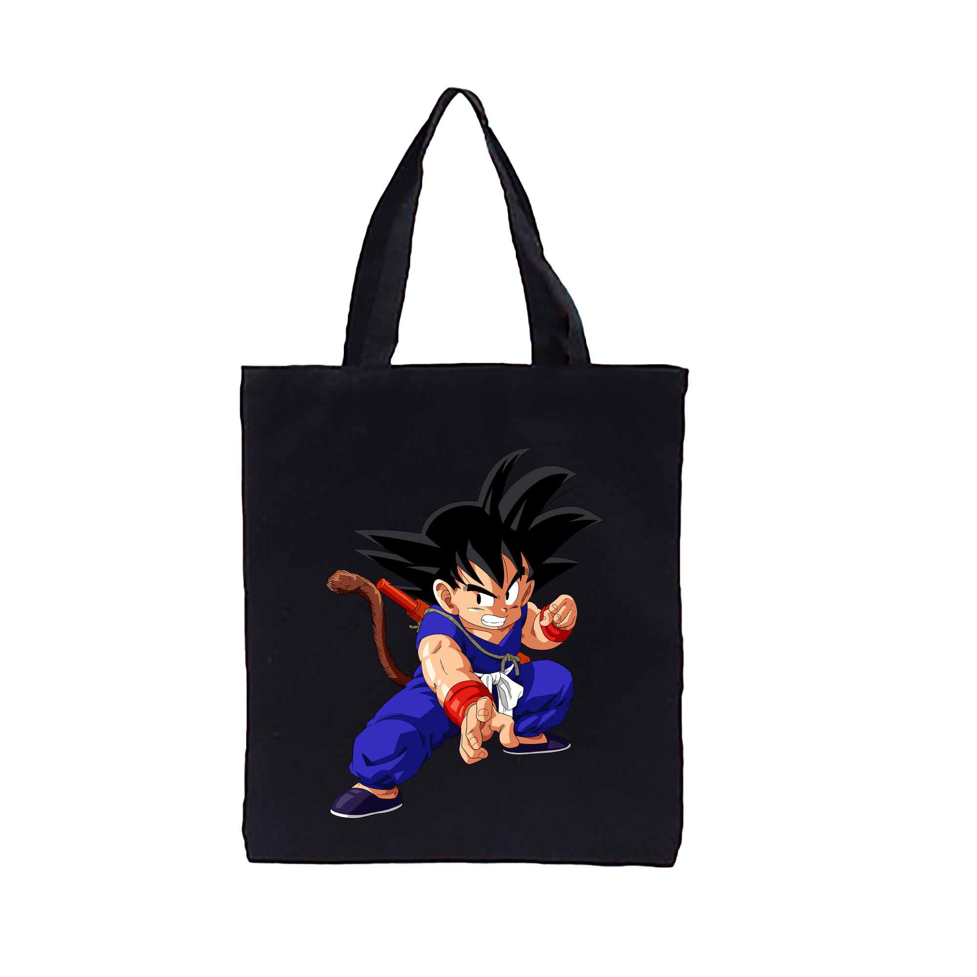 （画像用） ドラゴンボール 孫悟空（そん ごくう）Son Goku カカロット DRAGON BALL Kakarotto 縦型キャンバス生地手提げバッグ　トートバッグ
