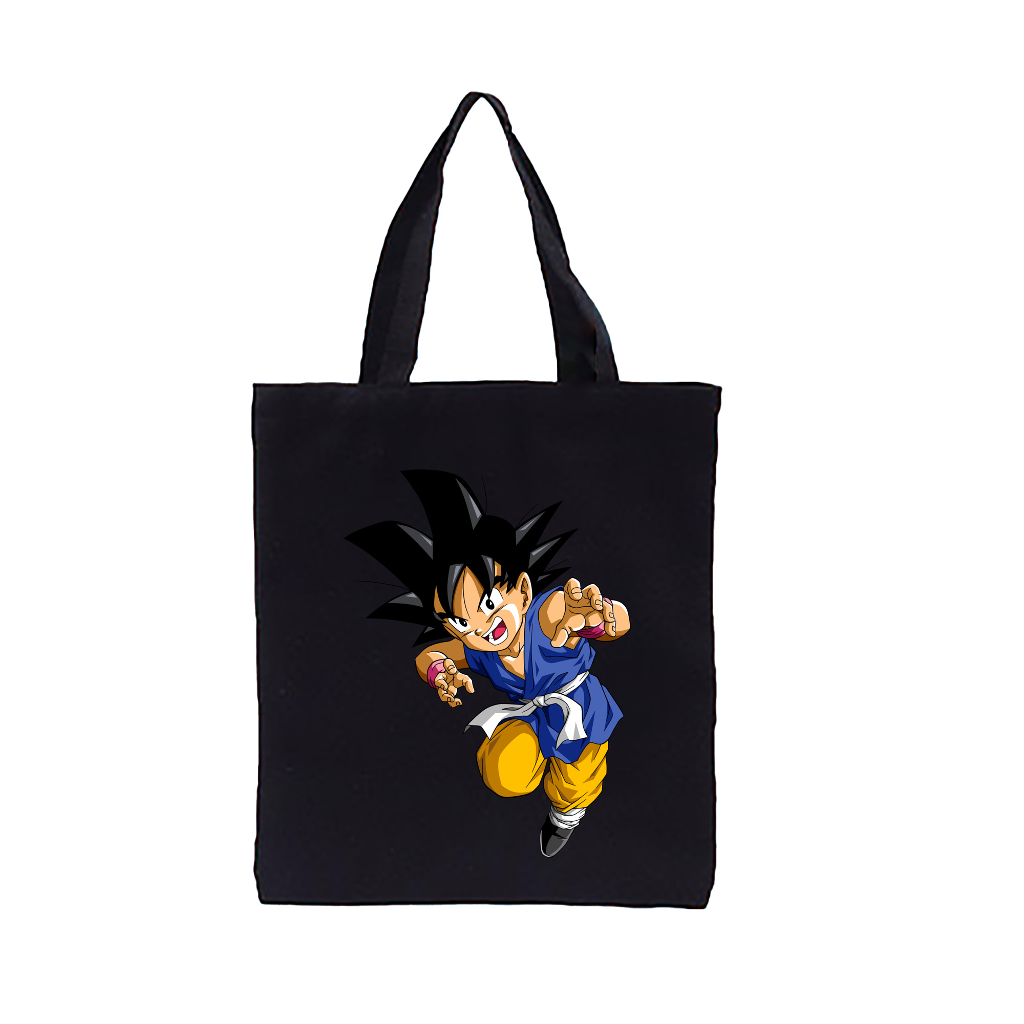 （画像用） ドラゴンボール 孫悟空（そん ごくう）Son Goku カカロット DRAGON BALL Kakarotto 縦型キャンバス生地手提げバッグ　トートバッグ