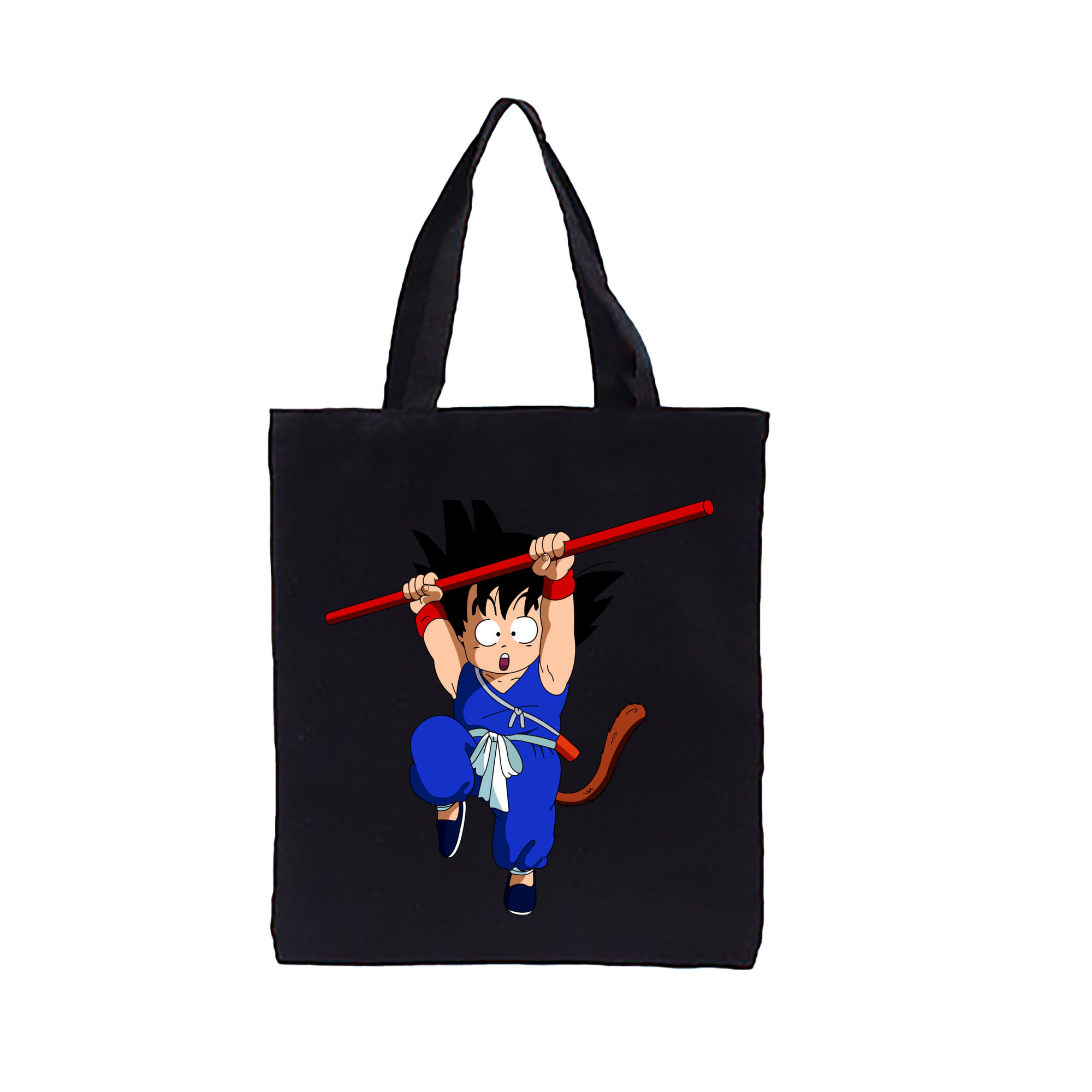 （画像用） ドラゴンボール 孫悟空（そん ごくう）Son Goku カカロット DRAGON BALL Kakarotto 縦型キャンバス生地手提げバッグ　トートバッグ
