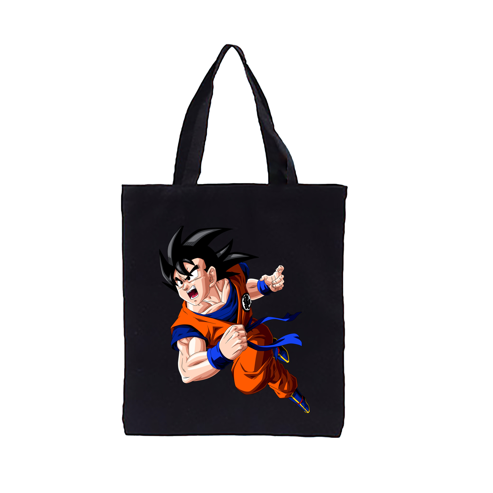 （画像用） ドラゴンボール 孫悟空（そん ごくう）Son Goku カカロット DRAGON BALL Kakarotto 縦型キャンバス生地手提げバッグ　トートバッグ
