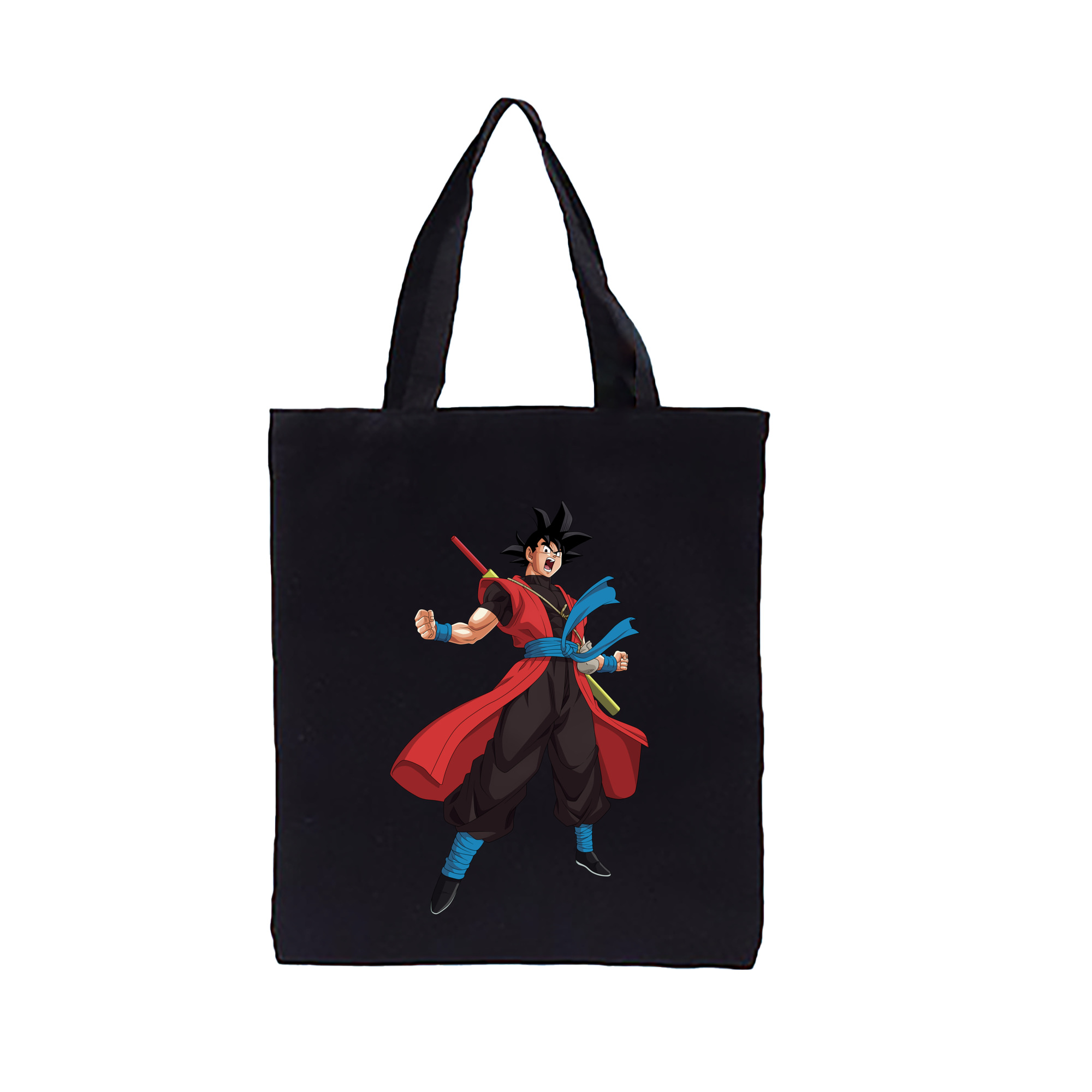 （画像用） ドラゴンボール 孫悟空（そん ごくう）Son Goku カカロット DRAGON BALL Kakarotto 縦型キャンバス生地手提げバッグ　トートバッグ