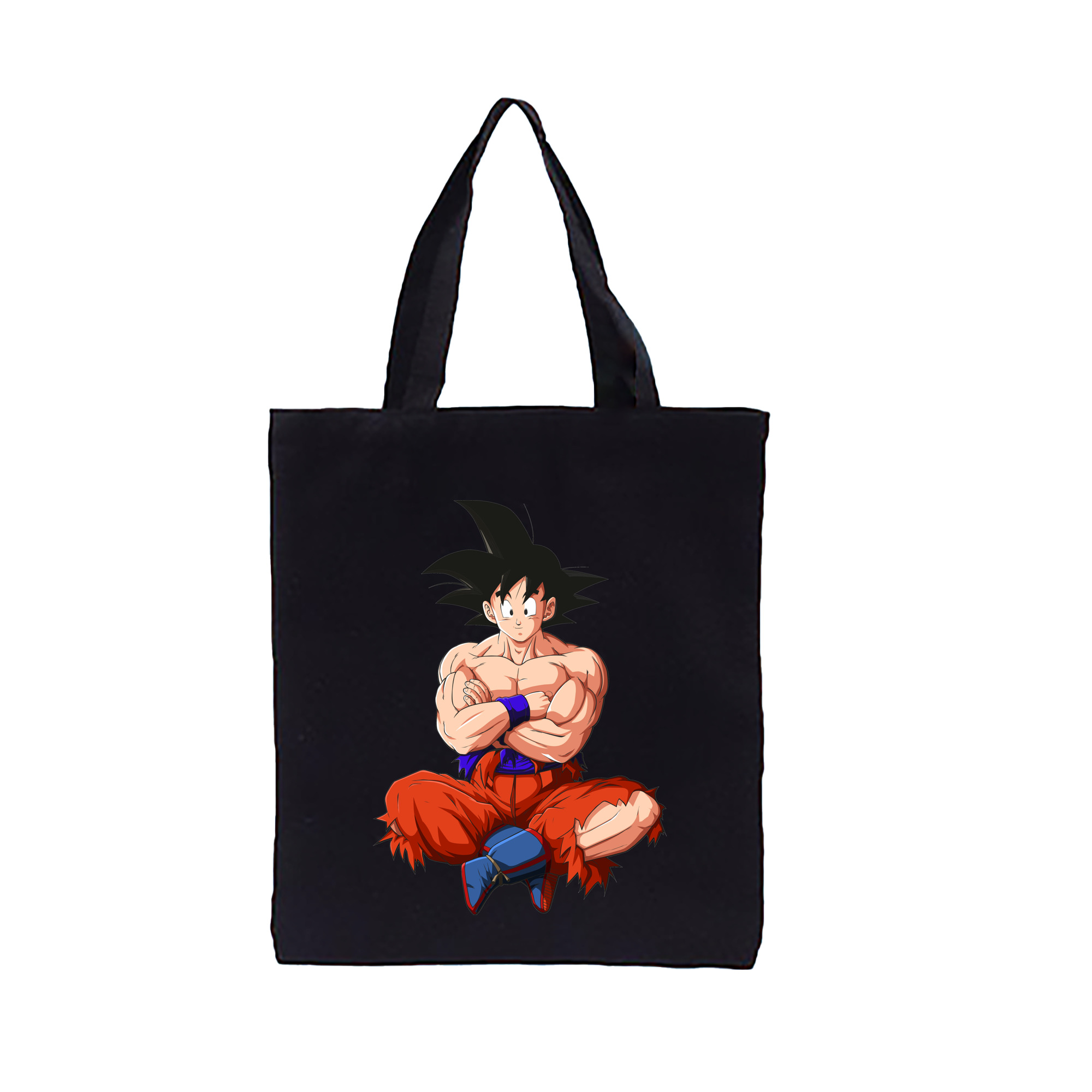 （画像用） ドラゴンボール 孫悟空（そん ごくう）Son Goku カカロット DRAGON BALL Kakarotto 縦型キャンバス生地手提げバッグ　トートバッグ
