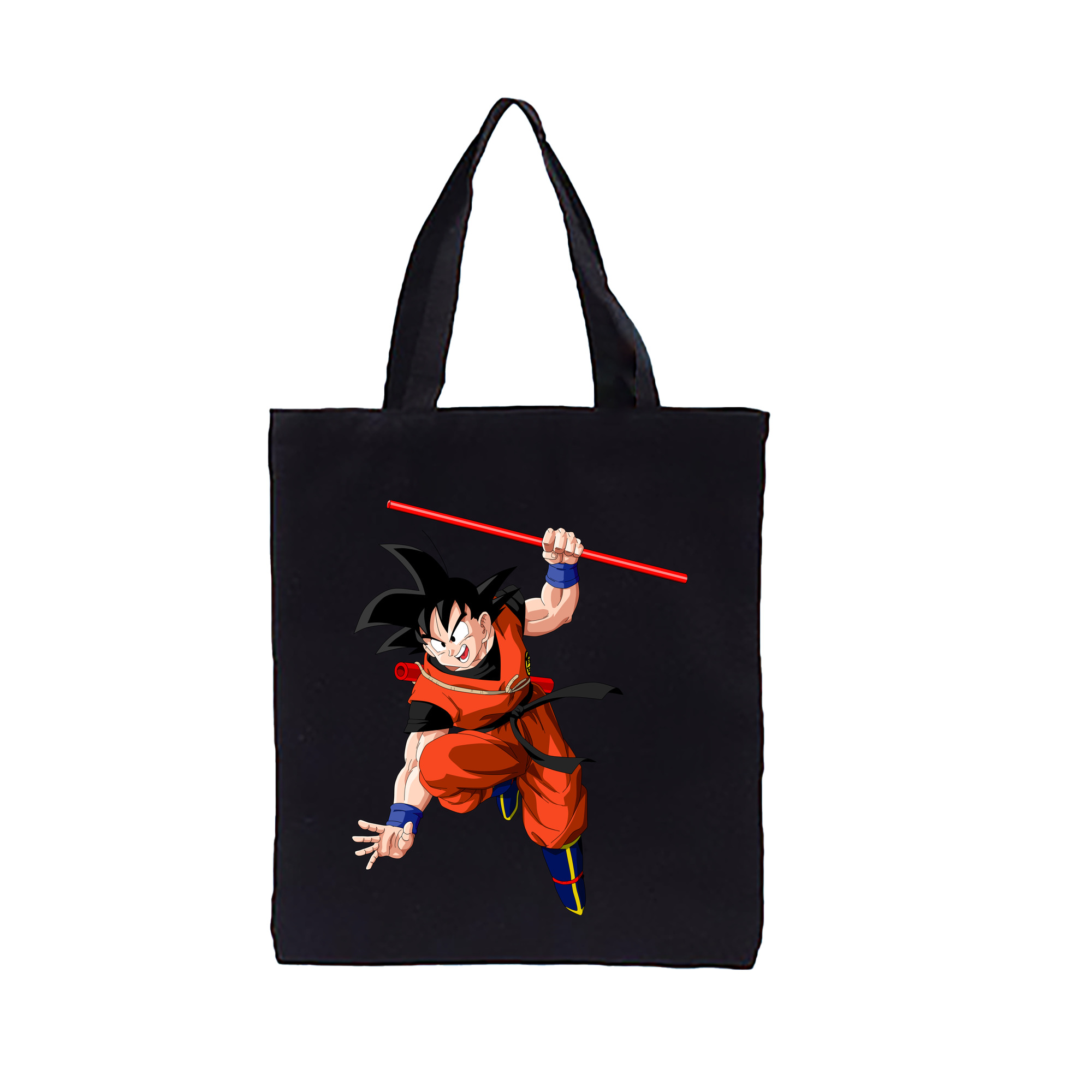 （画像用） ドラゴンボール 孫悟空（そん ごくう）Son Goku カカロット DRAGON BALL Kakarotto 縦型キャンバス生地手提げバッグ　トートバッグ