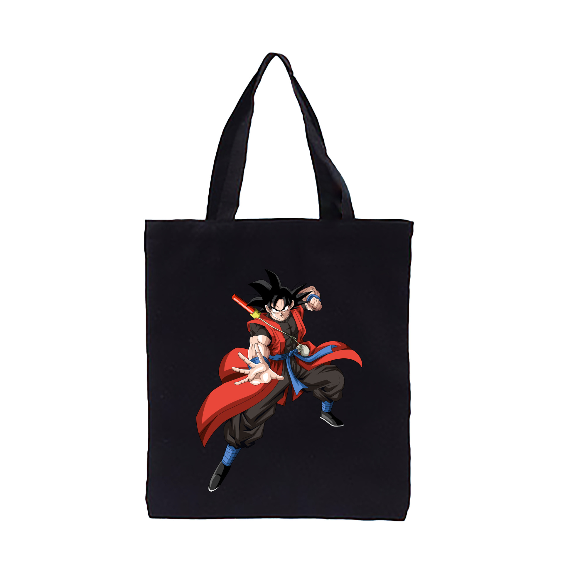 （画像用） ドラゴンボール 孫悟空（そん ごくう）Son Goku カカロット DRAGON BALL Kakarotto 縦型キャンバス生地手提げバッグ　トートバッグ