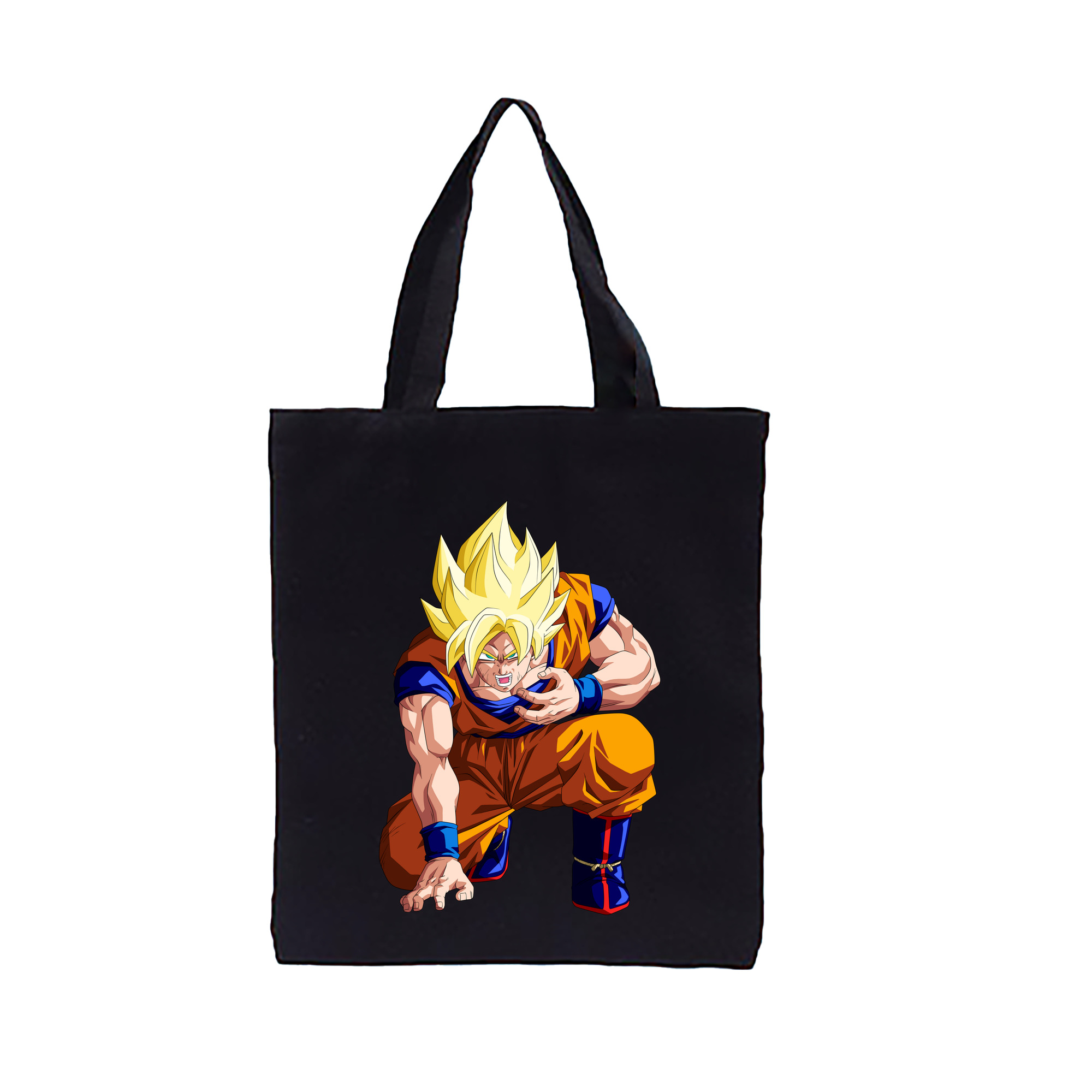 （画像用） ドラゴンボール 孫悟空（そん ごくう）Son Goku カカロット DRAGON BALL Kakarotto 縦型キャンバス生地手提げバッグ　トートバッグ