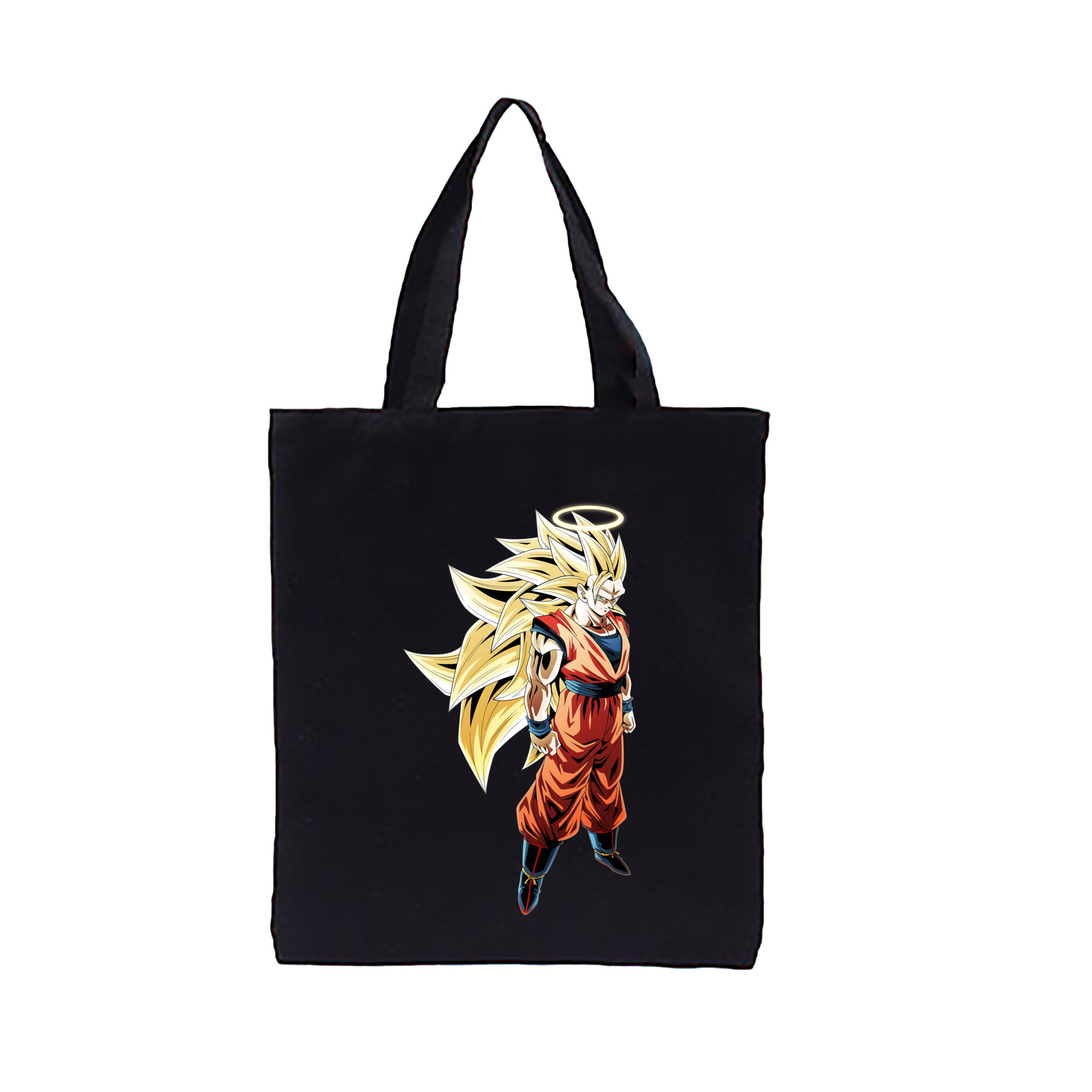 （画像用） ドラゴンボール 孫悟空（そん ごくう）Son Goku カカロット DRAGON BALL Kakarotto 縦型キャンバス生地手提げバッグ　トートバッグ