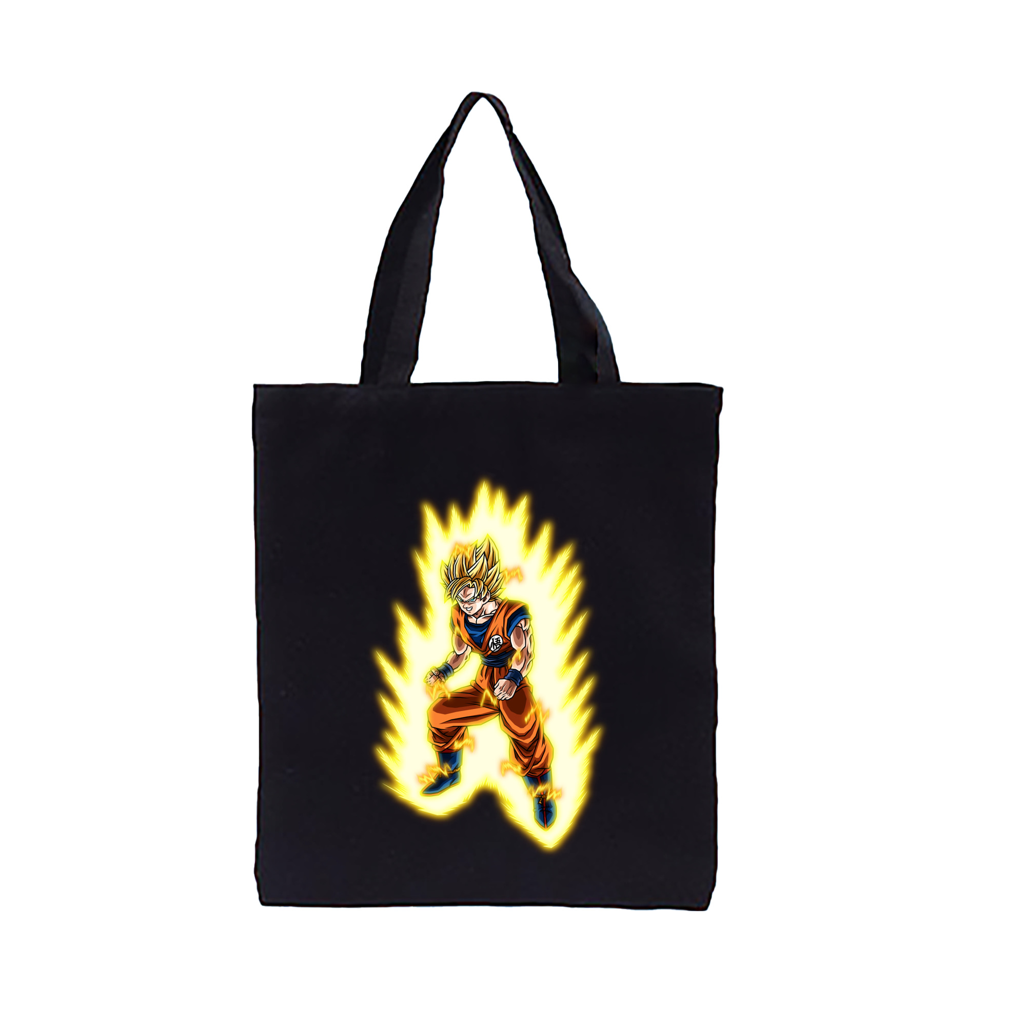 （画像用） ドラゴンボール 孫悟空（そん ごくう）Son Goku カカロット DRAGON BALL Kakarotto 縦型キャンバス生地手提げバッグ　トートバッグ