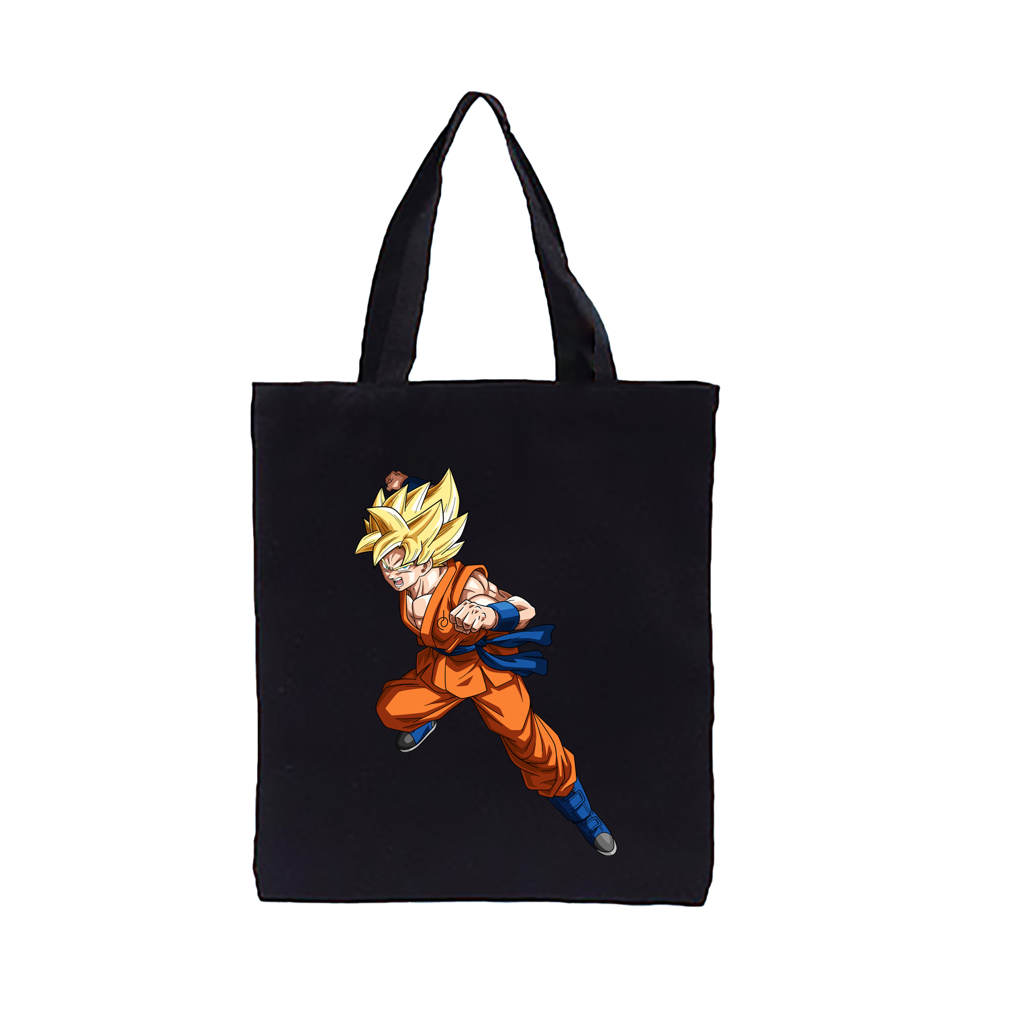 （画像用） ドラゴンボール 孫悟空（そん ごくう）Son Goku カカロット DRAGON BALL Kakarotto 縦型キャンバス生地手提げバッグ　トートバッグ
