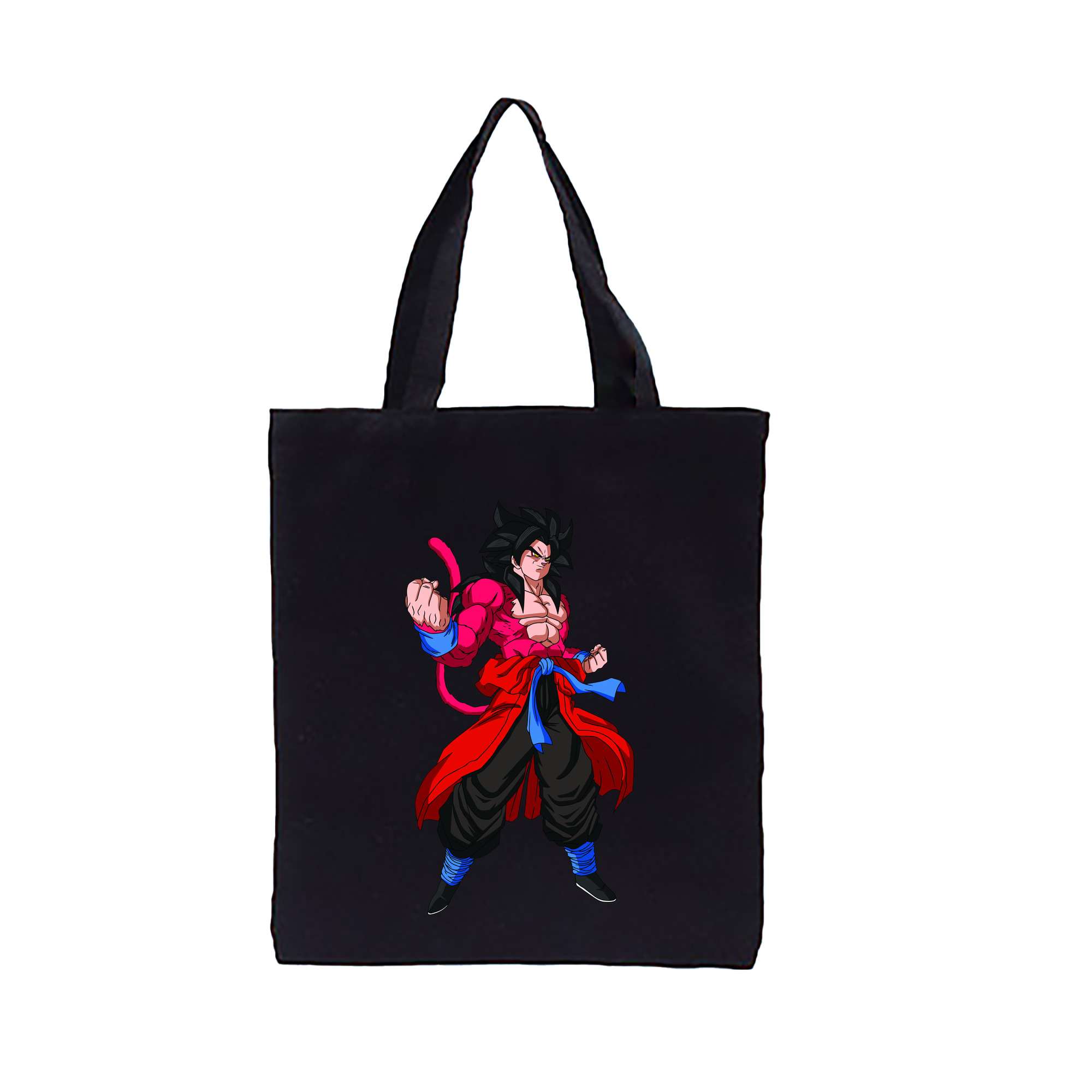 （画像用） ドラゴンボール 孫悟空（そん ごくう）Son Goku カカロット DRAGON BALL Kakarotto 縦型キャンバス生地手提げバッグ　トートバッグ
