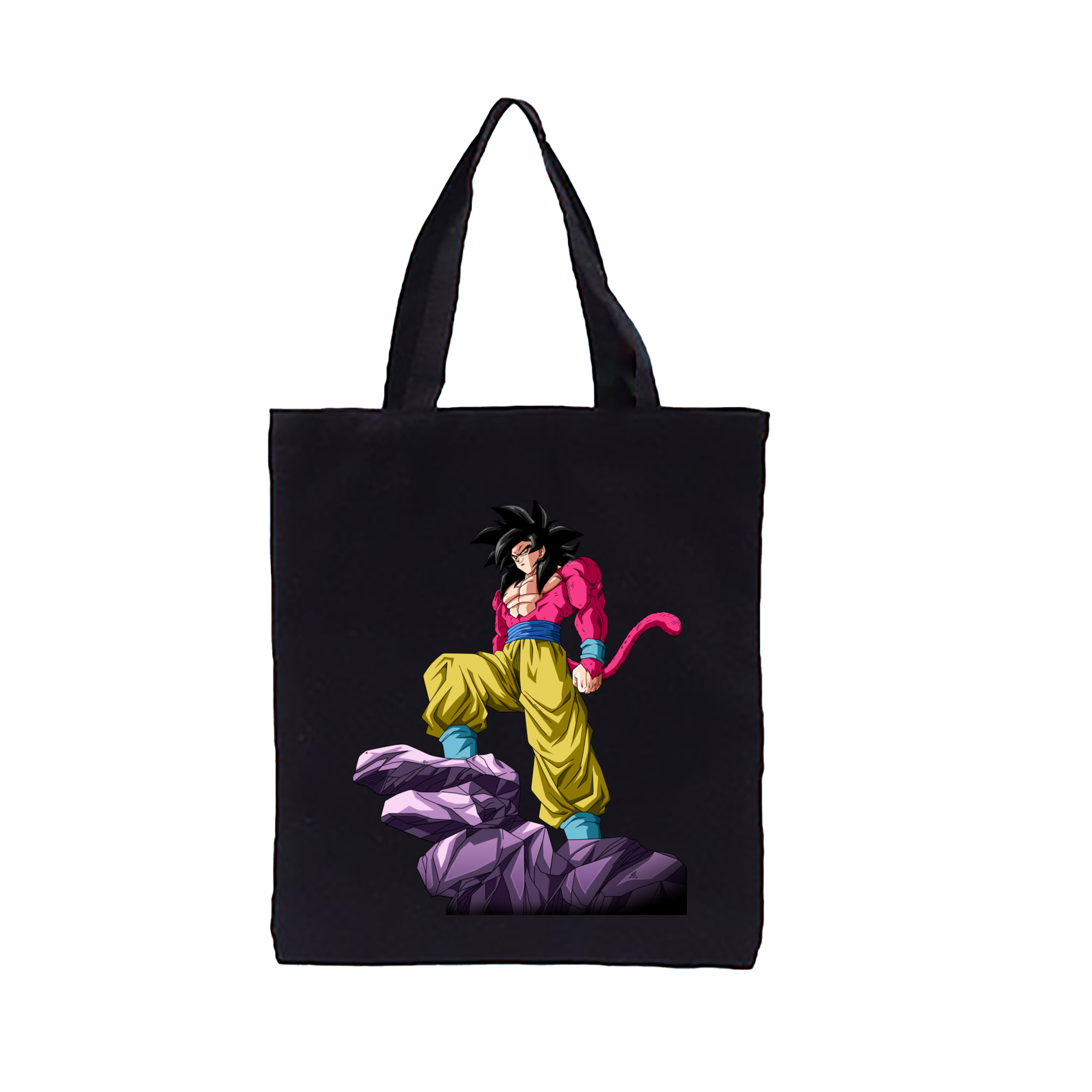 （画像用） ドラゴンボール 孫悟空（そん ごくう）Son Goku カカロット DRAGON BALL Kakarotto 縦型キャンバス生地手提げバッグ　トートバッグ
