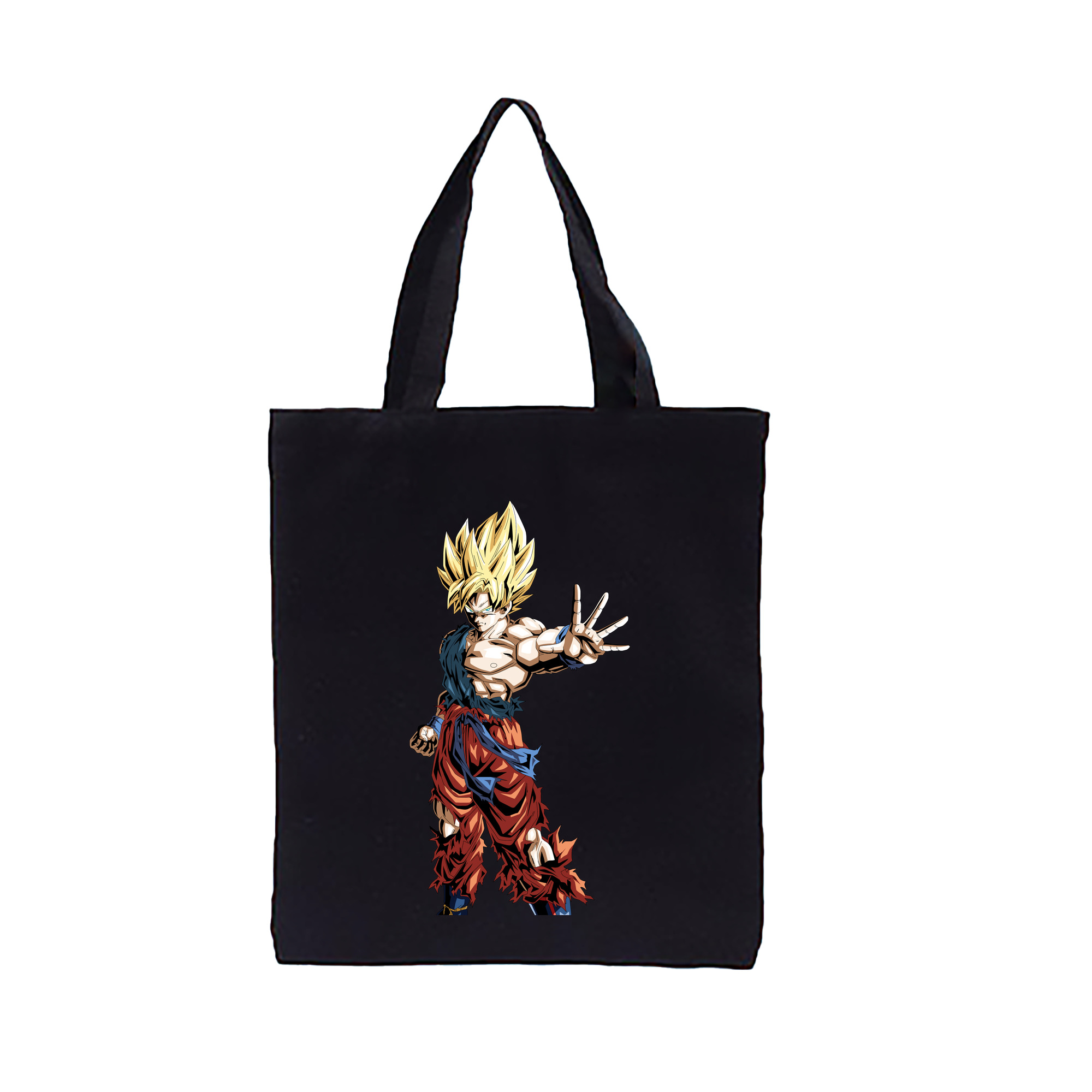 （画像用） ドラゴンボール 孫悟空（そん ごくう）Son Goku カカロット DRAGON BALL Kakarotto 縦型キャンバス生地手提げバッグ　トートバッグ