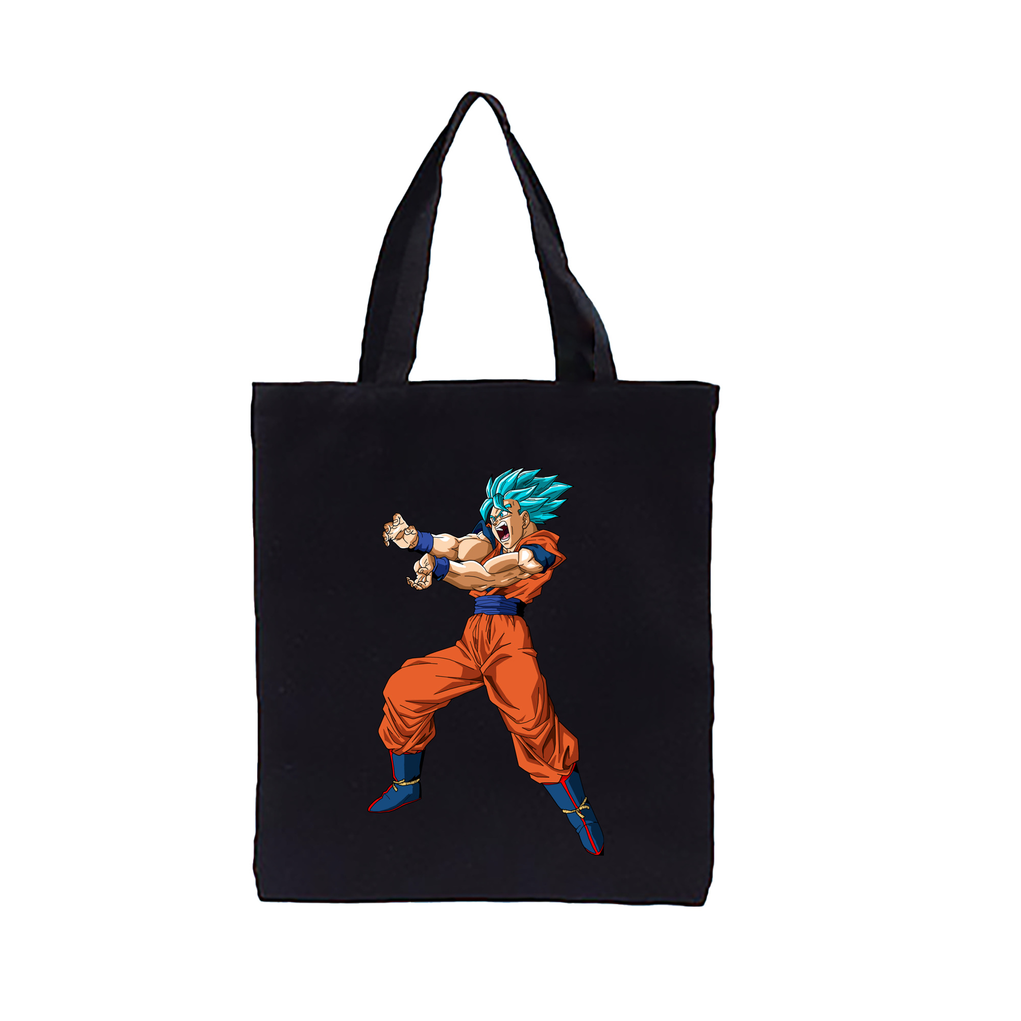 （画像用） ドラゴンボール 孫悟空（そん ごくう）Son Goku カカロット DRAGON BALL Kakarotto 縦型キャンバス生地手提げバッグ　トートバッグ