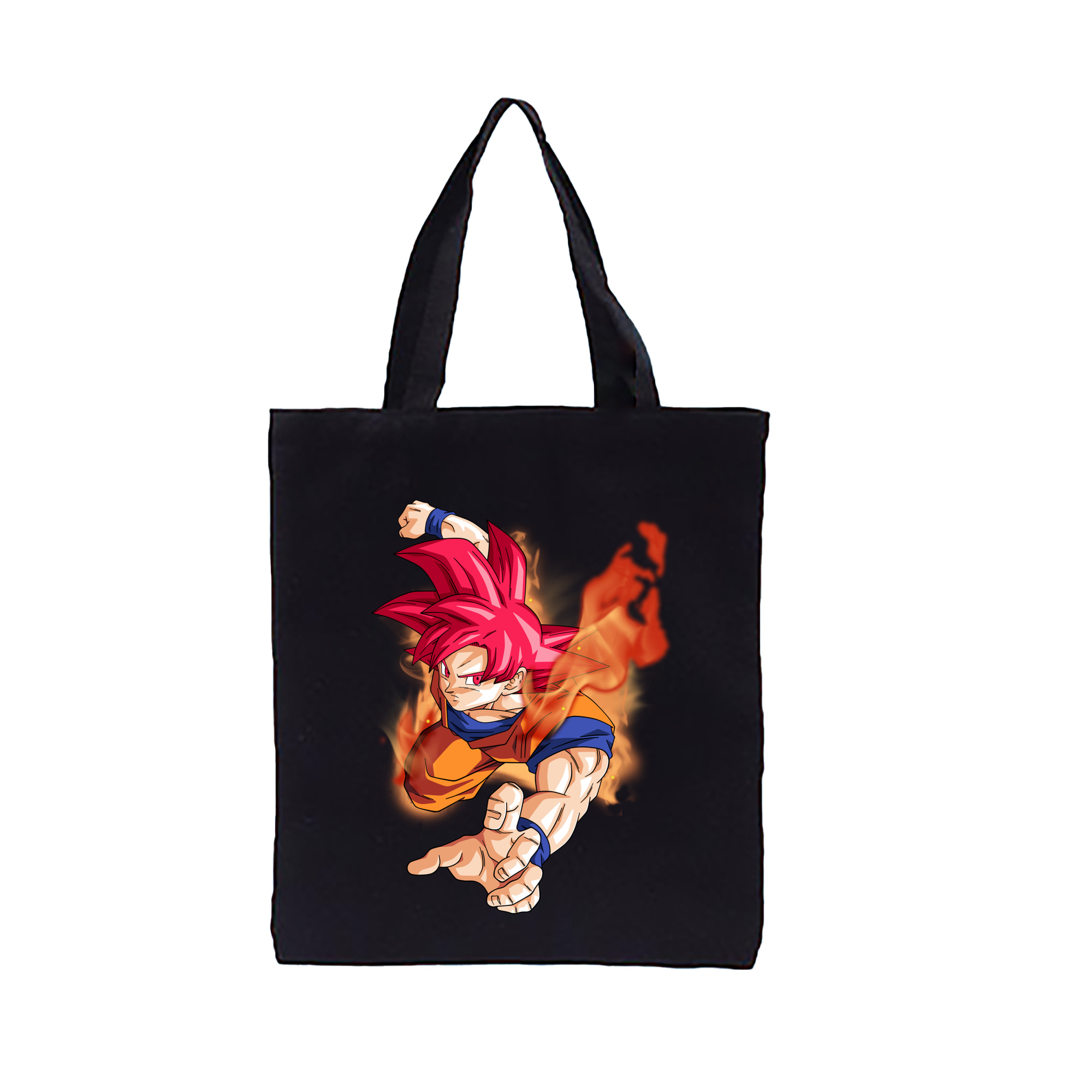 （画像用） ドラゴンボール 孫悟空（そん ごくう）Son Goku カカロット DRAGON BALL Kakarotto 縦型キャンバス生地手提げバッグ　トートバッグ