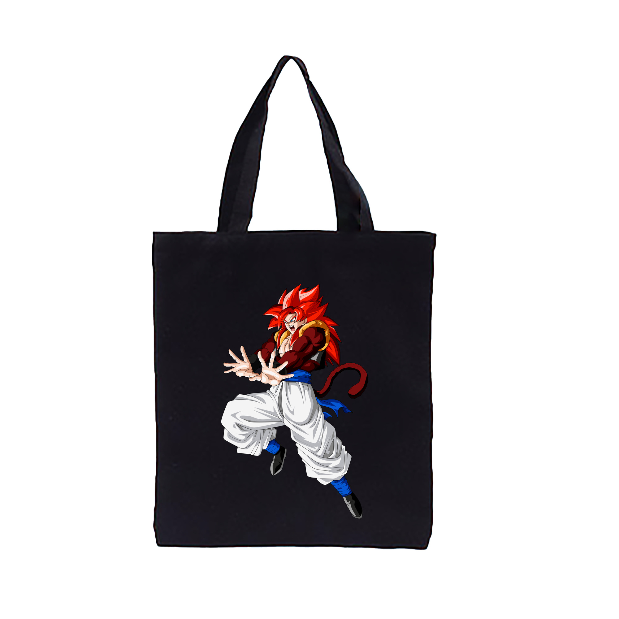 （画像用） ドラゴンボール 孫悟空（そん ごくう）Son Goku カカロット DRAGON BALL Kakarotto 縦型キャンバス生地手提げバッグ　トートバッグ