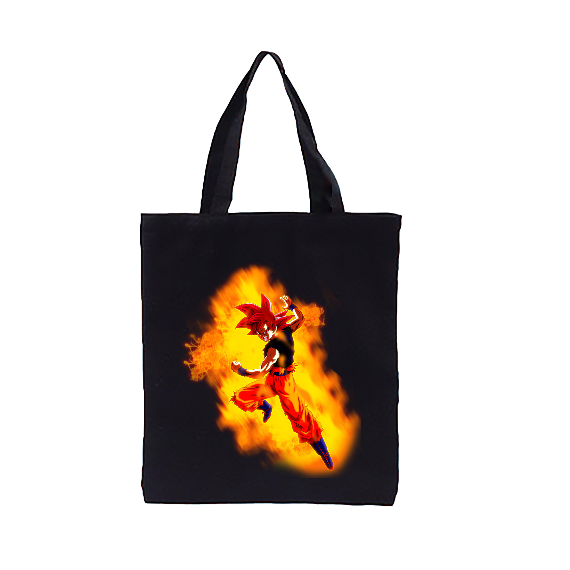 （画像用） ドラゴンボール 孫悟空（そん ごくう）Son Goku カカロット DRAGON BALL Kakarotto 縦型キャンバス生地手提げバッグ　トートバッグ