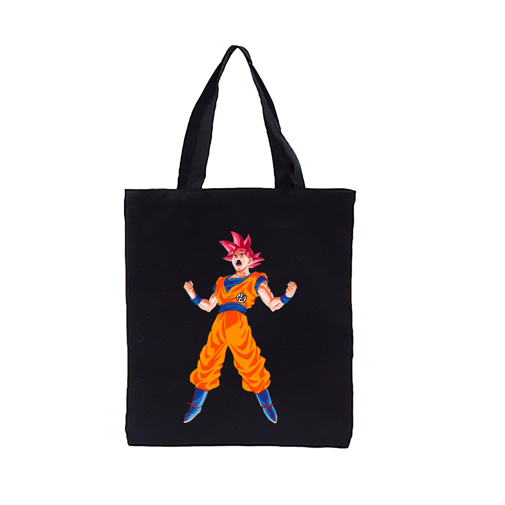 （画像用） ドラゴンボール 孫悟空（そん ごくう）Son Goku カカロット DRAGON BALL Kakarotto 縦型キャンバス生地手提げバッグ　トートバッグ