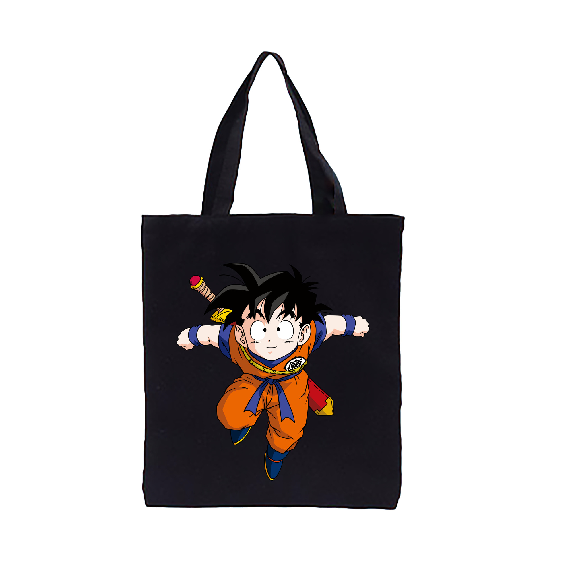 （画像用） ドラゴンボール 孫悟空（そん ごくう）Son Goku カカロット DRAGON BALL Kakarotto 縦型キャンバス生地手提げバッグ　トートバッグ