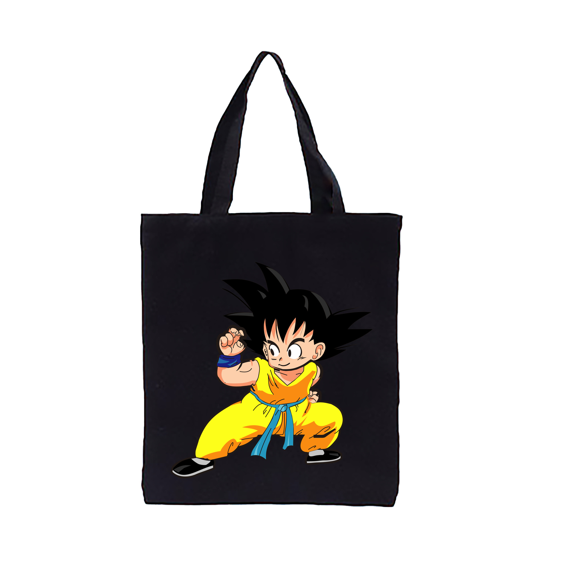 （画像用） ドラゴンボール 孫悟空（そん ごくう）Son Goku カカロット DRAGON BALL Kakarotto 縦型キャンバス生地手提げバッグ　トートバッグ