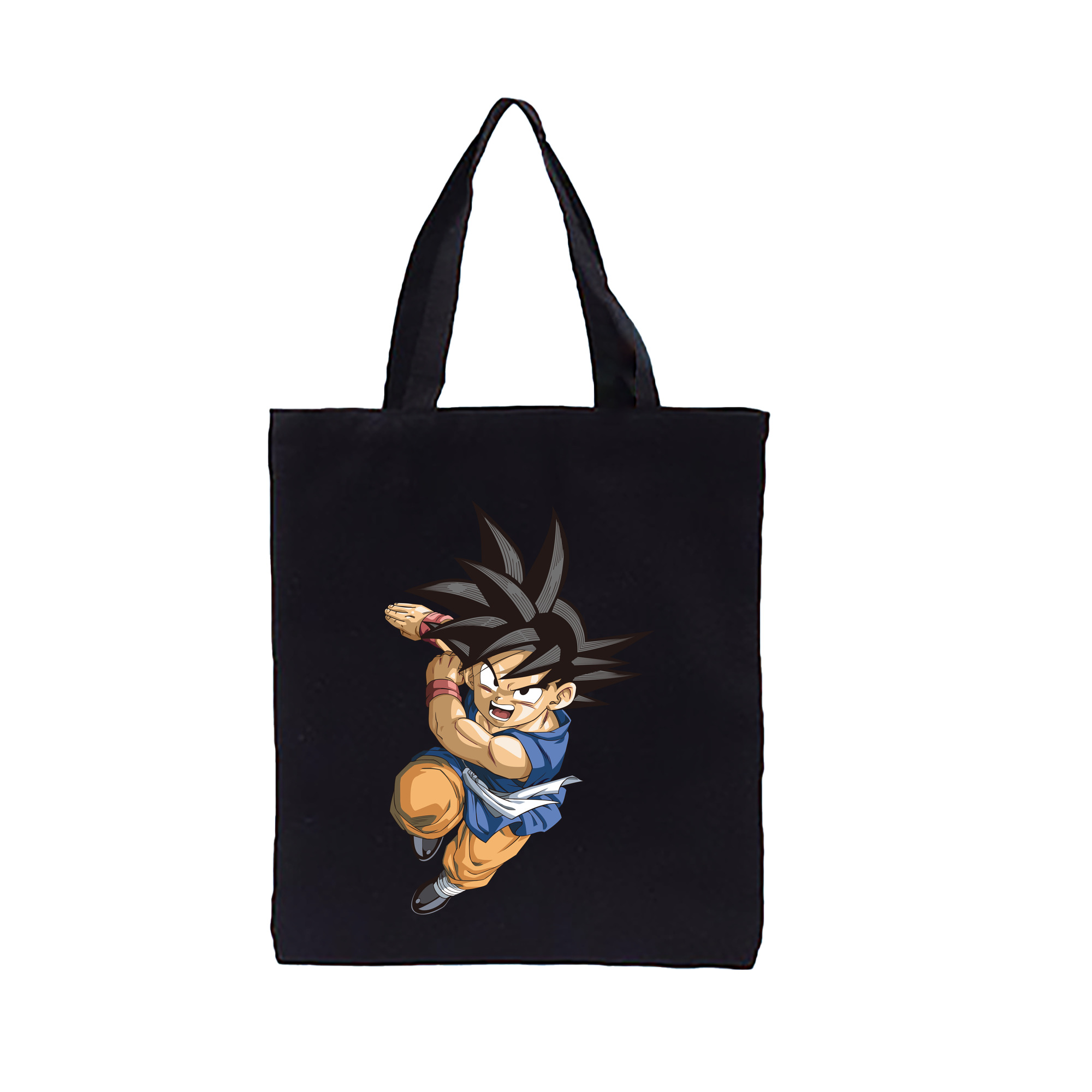 （画像用） ドラゴンボール 孫悟空（そん ごくう）Son Goku カカロット DRAGON BALL Kakarotto 縦型キャンバス生地手提げバッグ　トートバッグ