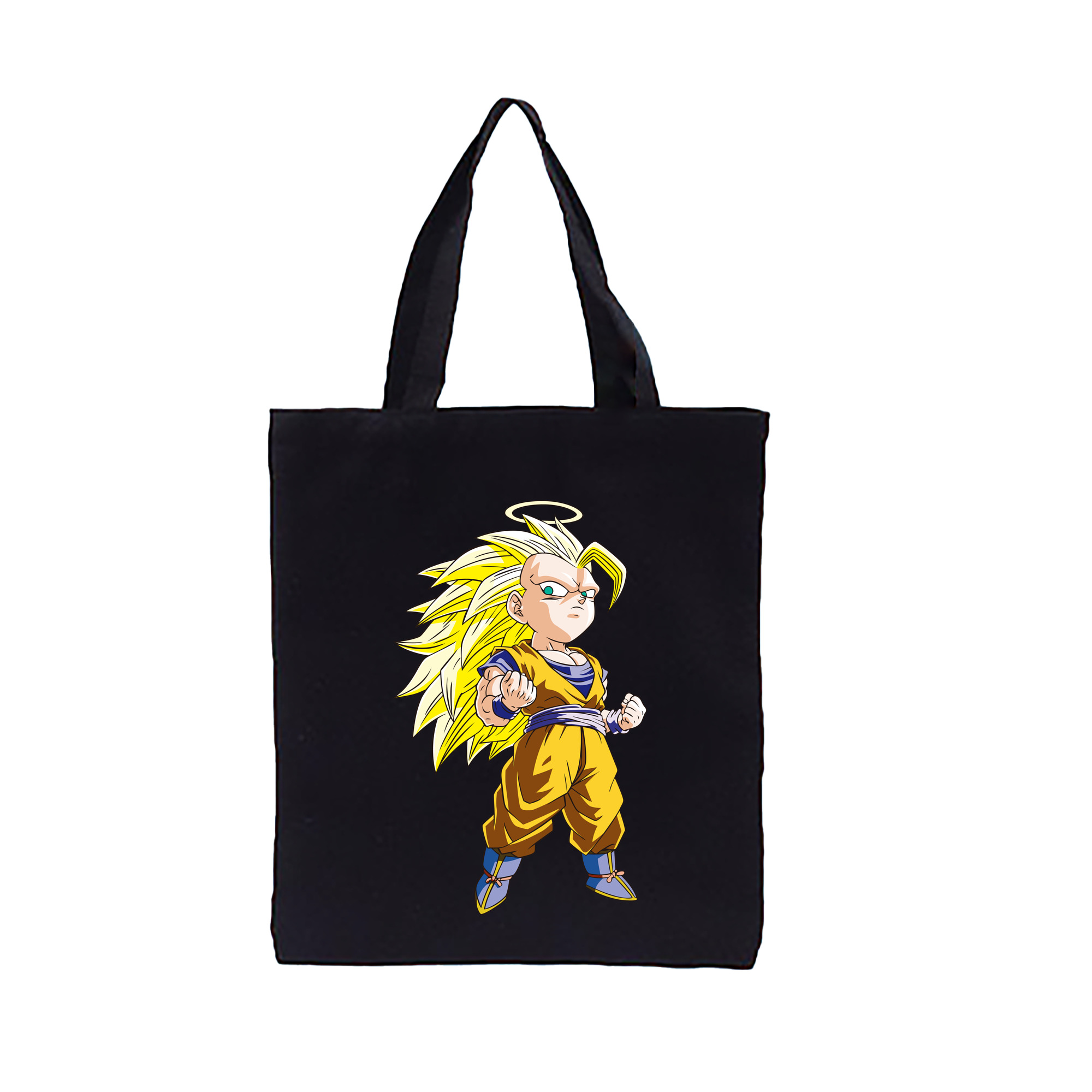 （画像用） ドラゴンボール 孫悟空（そん ごくう）Son Goku カカロット DRAGON BALL Kakarotto 縦型キャンバス生地手提げバッグ　トートバッグ