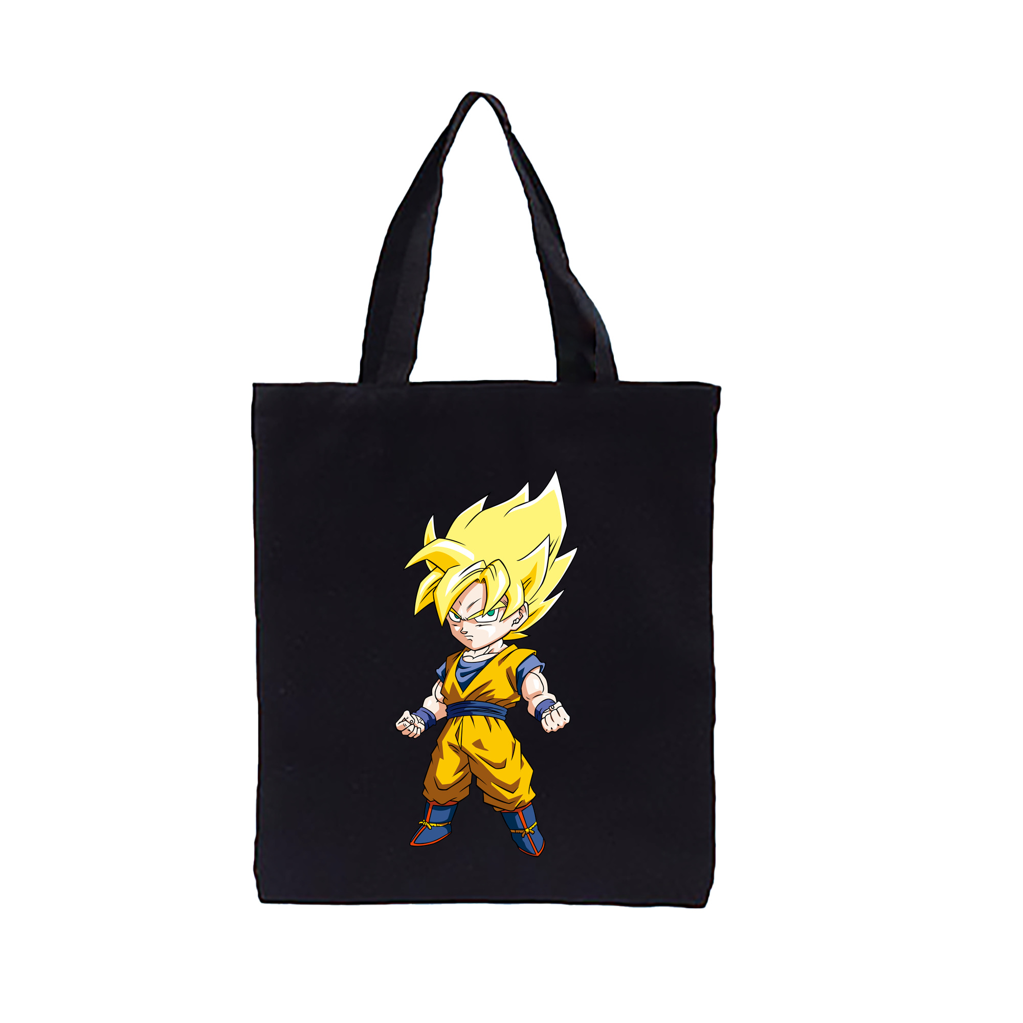 （画像用） ドラゴンボール 孫悟空（そん ごくう）Son Goku カカロット DRAGON BALL Kakarotto 縦型キャンバス生地手提げバッグ　トートバッグ