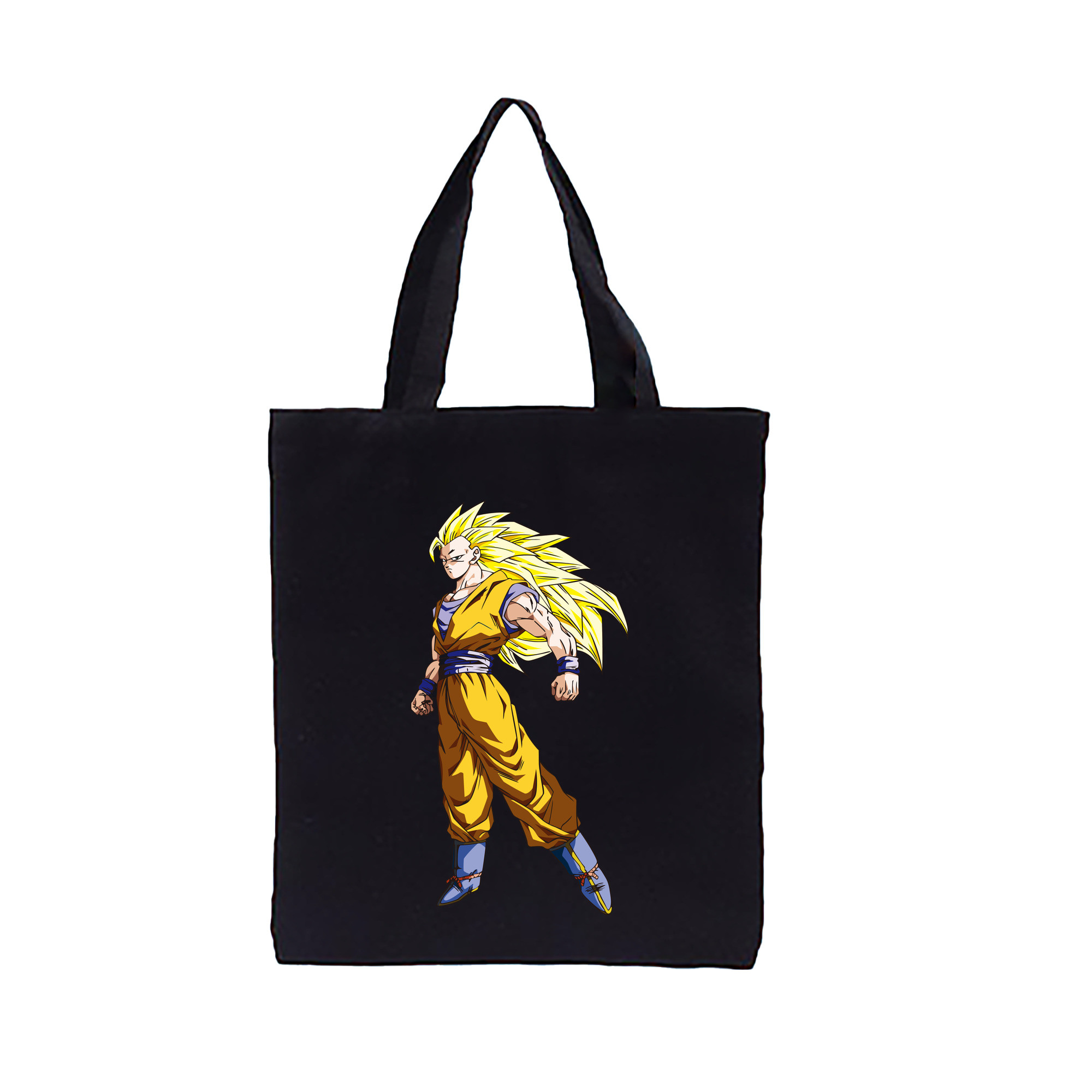 （画像用） ドラゴンボール 孫悟空（そん ごくう）Son Goku カカロット DRAGON BALL Kakarotto 縦型キャンバス生地手提げバッグ　トートバッグ