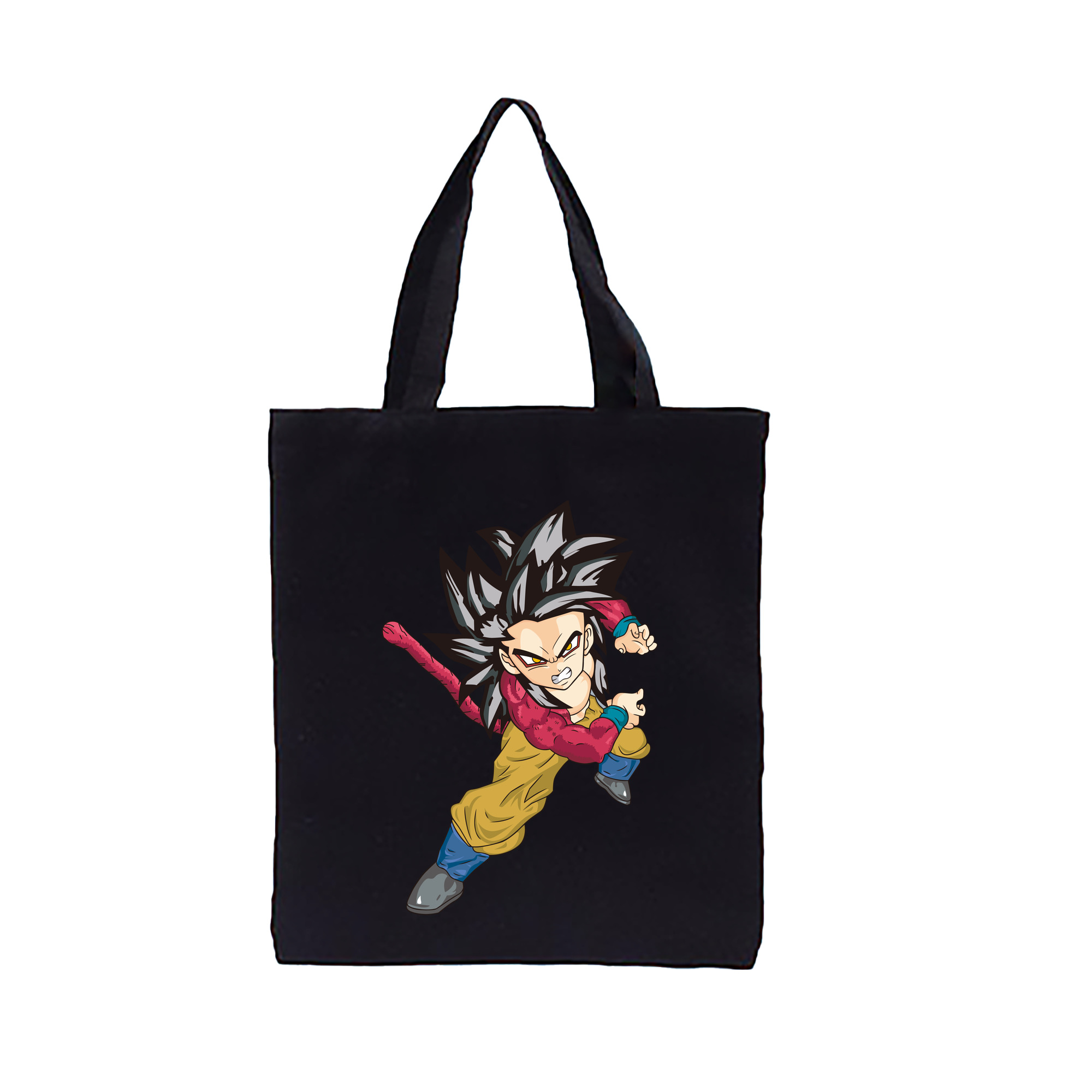 （画像用） ドラゴンボール 孫悟空（そん ごくう）Son Goku カカロット DRAGON BALL Kakarotto 縦型キャンバス生地手提げバッグ　トートバッグ