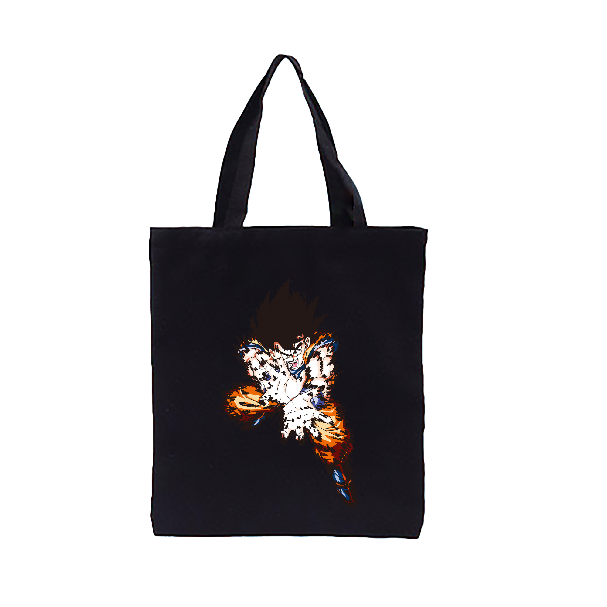 （画像用） ドラゴンボール 孫悟空（そん ごくう）Son Goku カカロット DRAGON BALL Kakarotto 縦型キャンバス生地手提げバッグ　トートバッグ