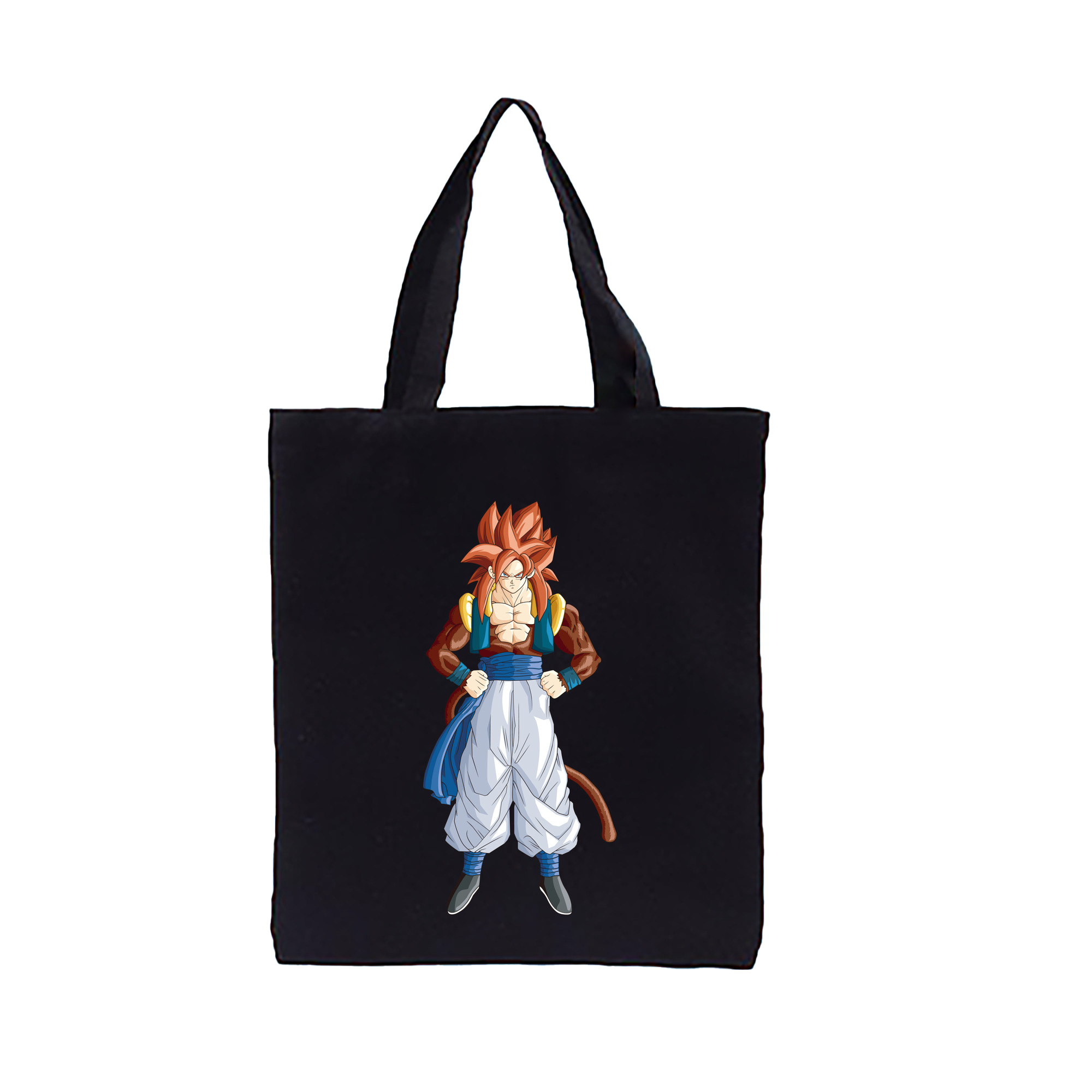 （画像用） ドラゴンボール 孫悟空（そん ごくう）Son Goku カカロット DRAGON BALL Kakarotto 縦型キャンバス生地手提げバッグ　トートバッグ