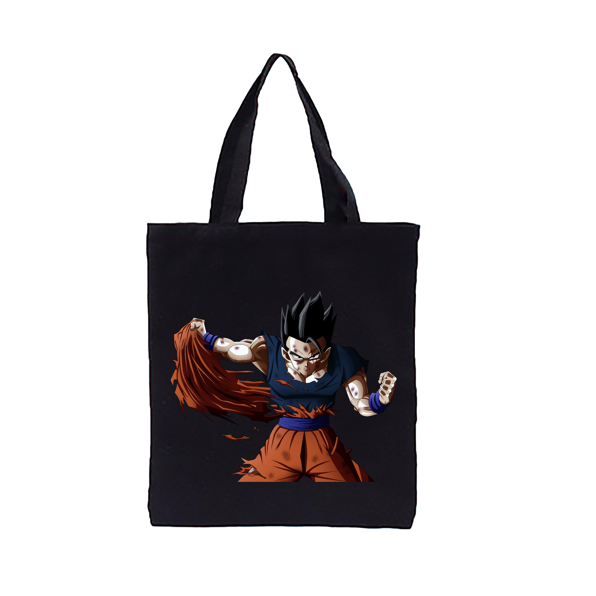 （画像用） ドラゴンボール ベジータ四世（Bejīta Yonsei）DRAGON BALL Vegeta IV 縦型キャンバス生地手提げバッグ　トートバッグ
