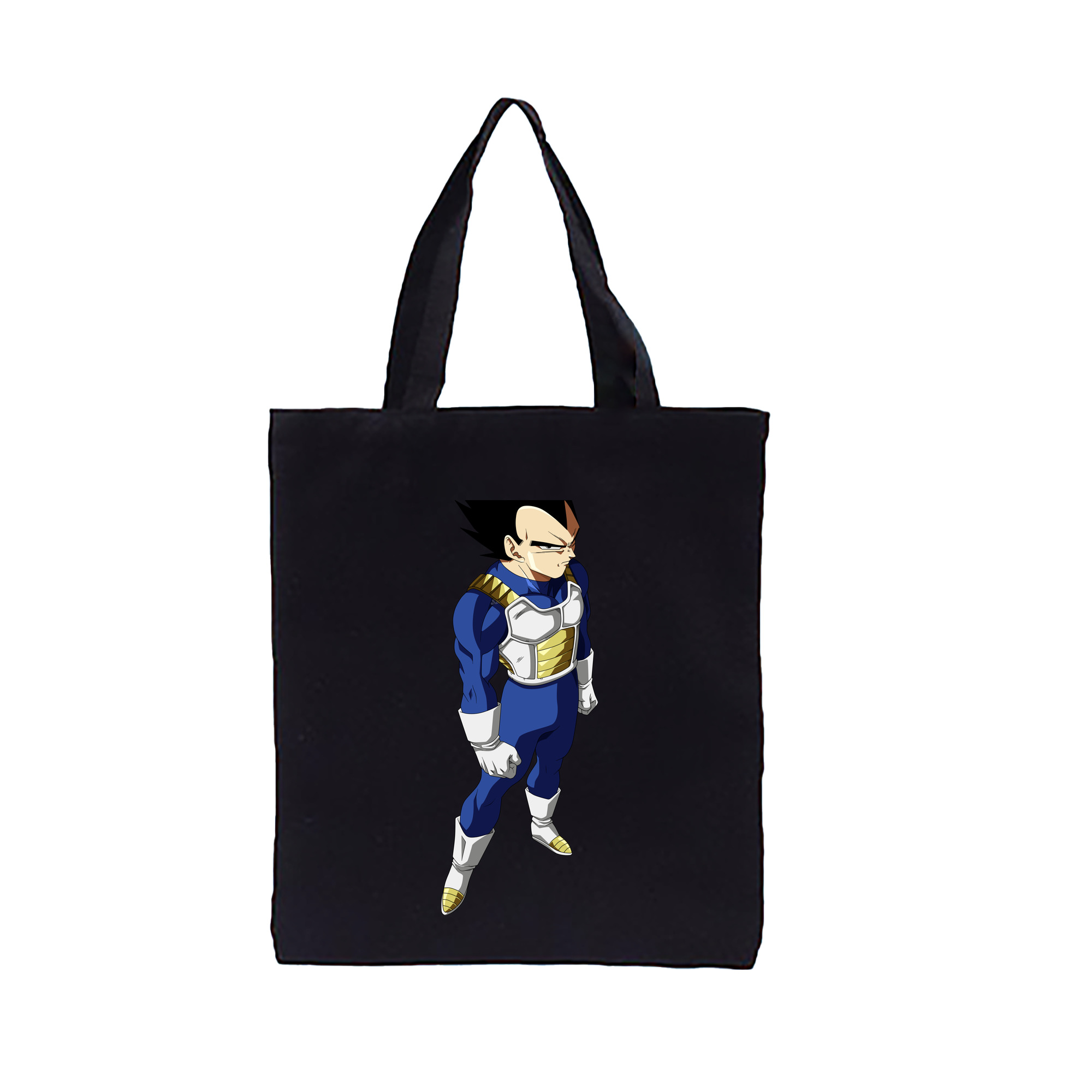 （画像用） ドラゴンボール ベジータ四世（Bejīta Yonsei）DRAGON BALL Vegeta IV 縦型キャンバス生地手提げバッグ　トートバッグ