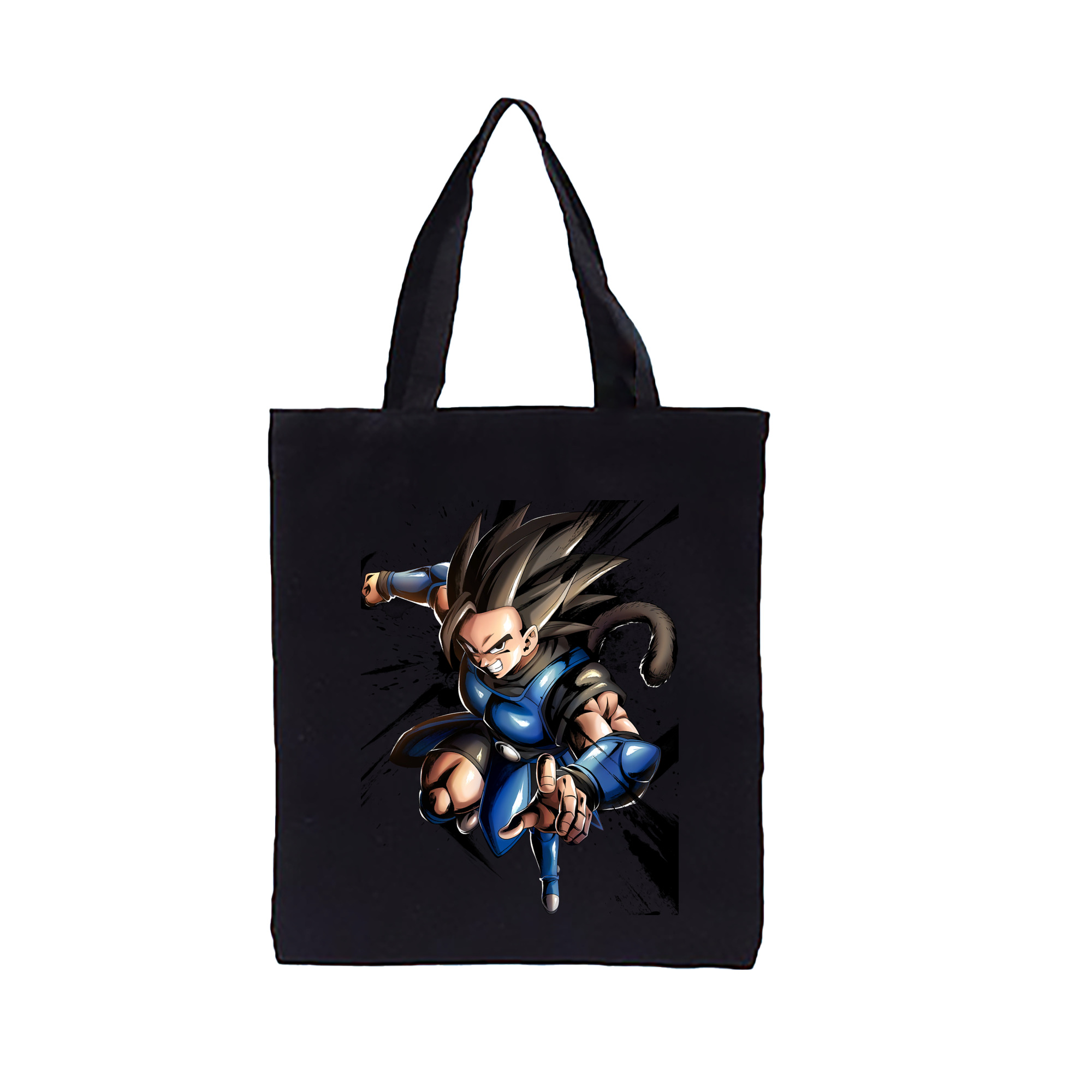 （画像用） ドラゴンボール ベジータ四世（Bejīta Yonsei）DRAGON BALL Vegeta IV 縦型キャンバス生地手提げバッグ　トートバッグ
